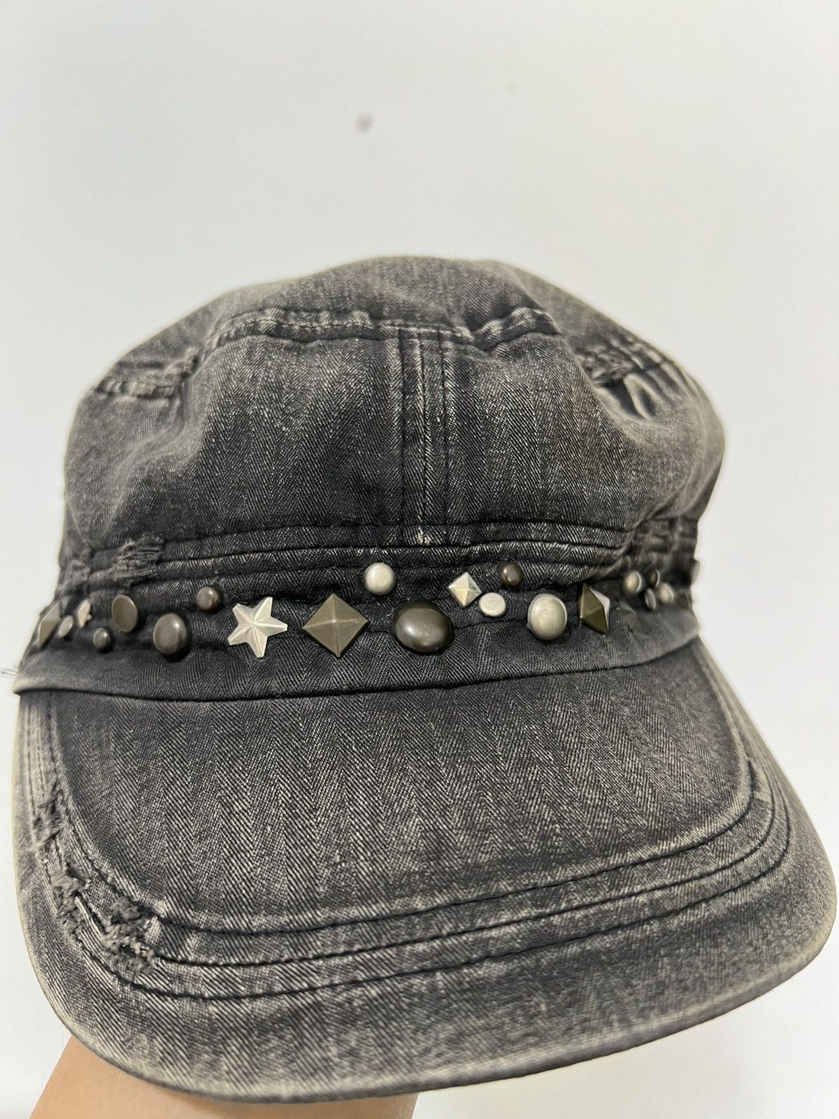 Beauty Beast × Hysteric Glamour × If Six Was Nine JAPANESE STUDDED DISTRESSED PUNK CAP Size ONE SIZE - 5 Thumbnail