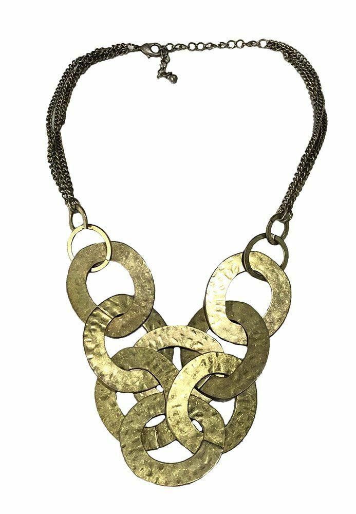 Designer New Golden Metal Custome Necklace Size ONE SIZE - 1 Thumbnail