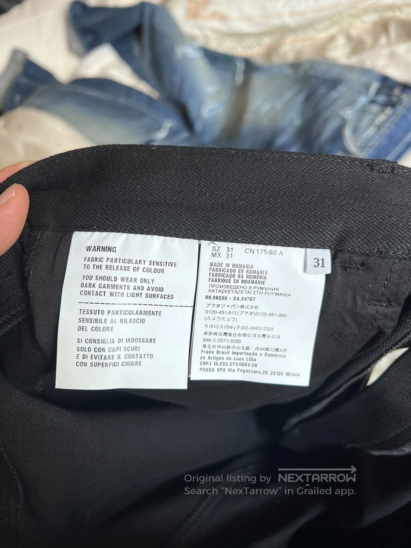Prada Prada Black Slim Fit Pants in Excellent Condition. Size US 34 / EU 50 - 5 Thumbnail