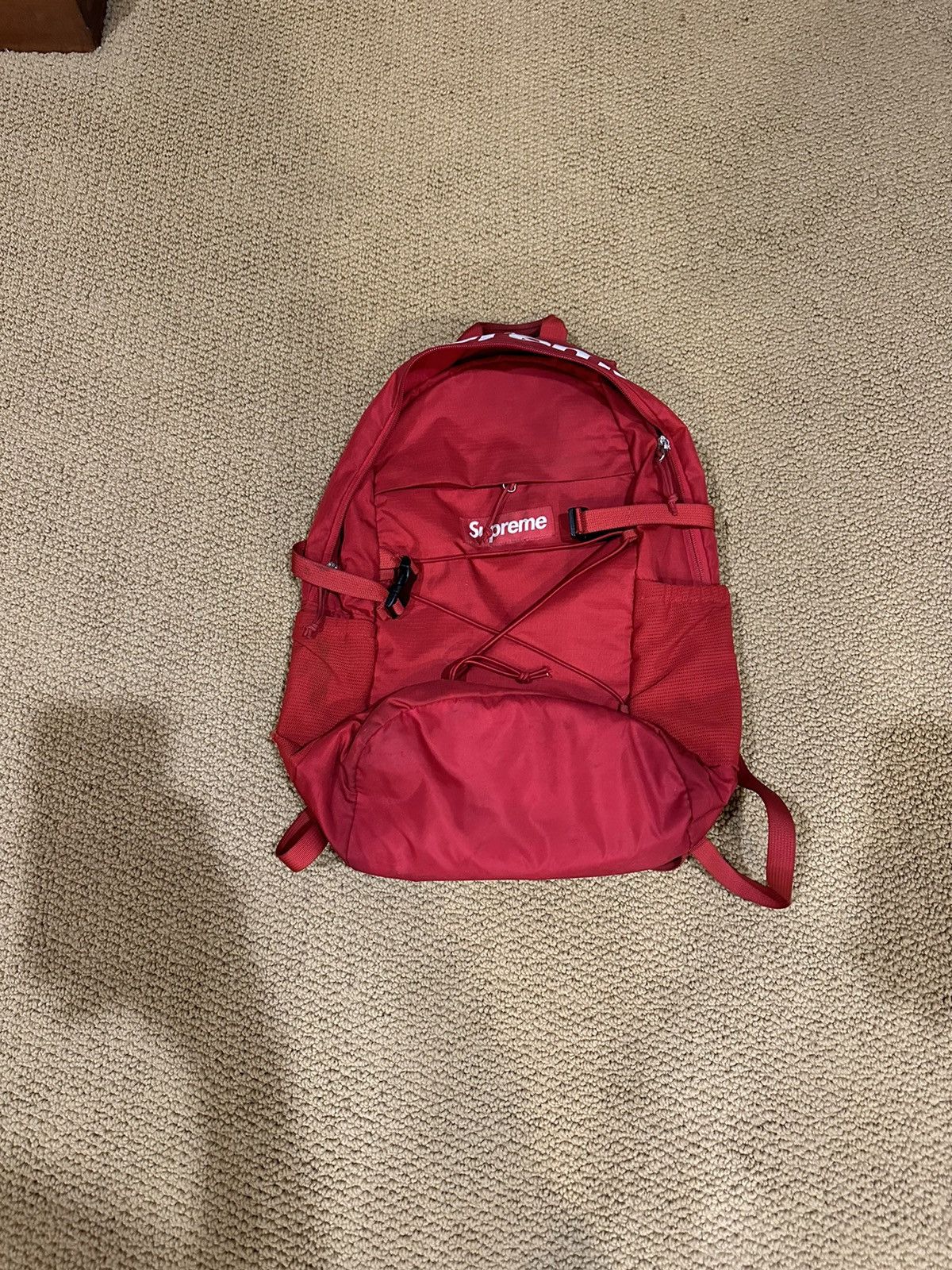 Supreme Supreme Cordura 210 Denier backpack red SS16 | Grailed