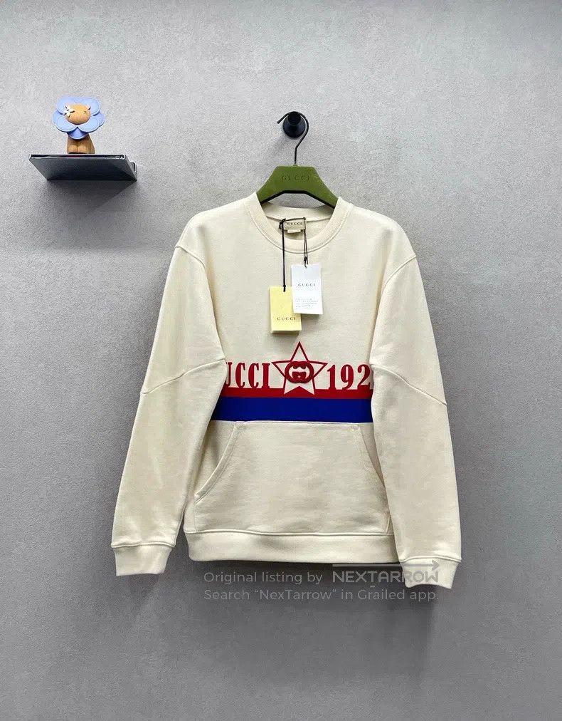 Gucci Gucci Size10 Letter star logo printed apricot-coloured swea Size M / US 6-8 / IT 42-44 - 1 Thumbnail