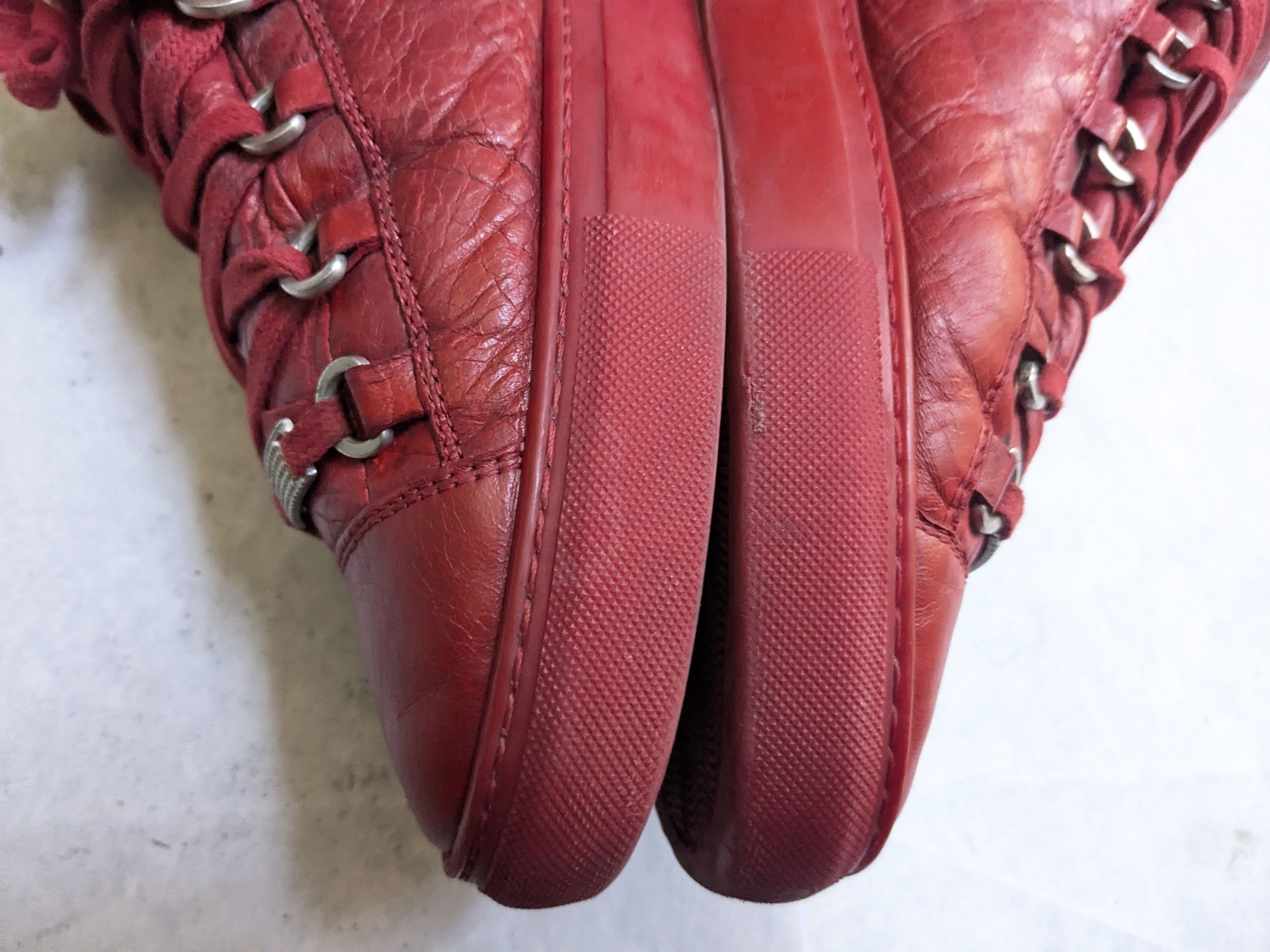 Balenciaga Balenciaga Arena Red 10 Leather High Tops Size US 10 / EU 43 - 11 Thumbnail