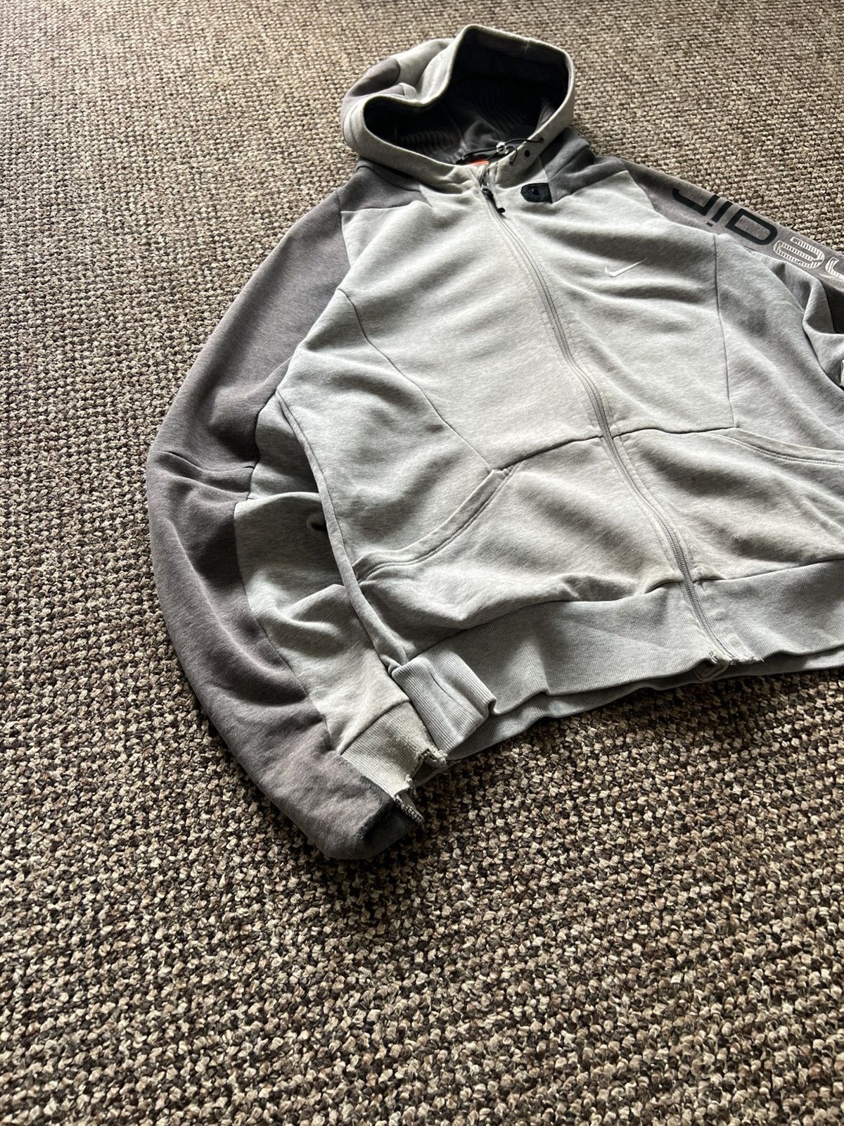 Nike Nike Zip Hoodie Basic Vintage Y2K Oversized Grey Streetwear Size US M / EU 48-50 / 2 - 4 Thumbnail