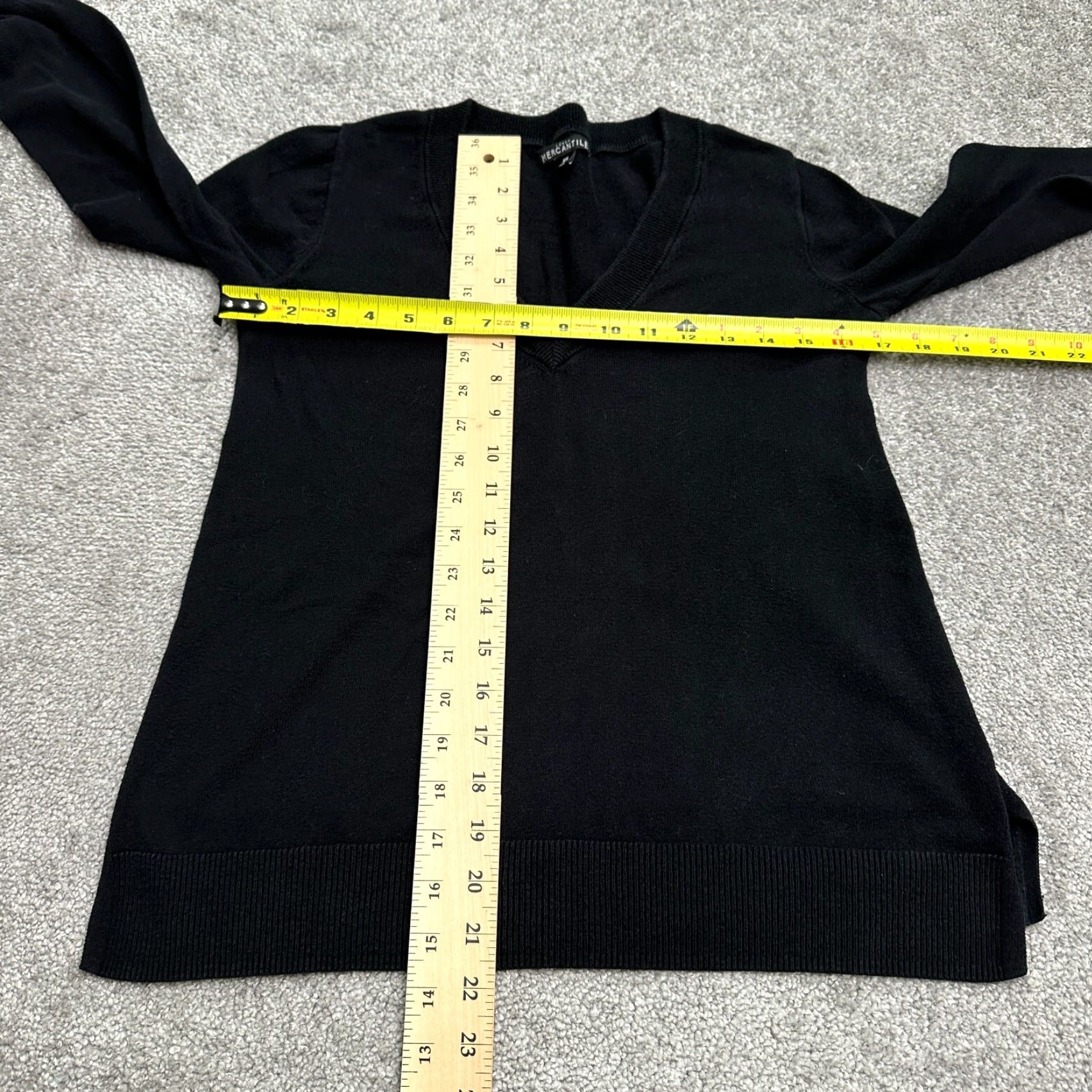 J.Crew J.CREW Pullover Sweater Womens XS Black V-Neck Knit Casual Lightweight Classic Size XS / US 0-2 / IT 36-38 - 6 Thumbnail
