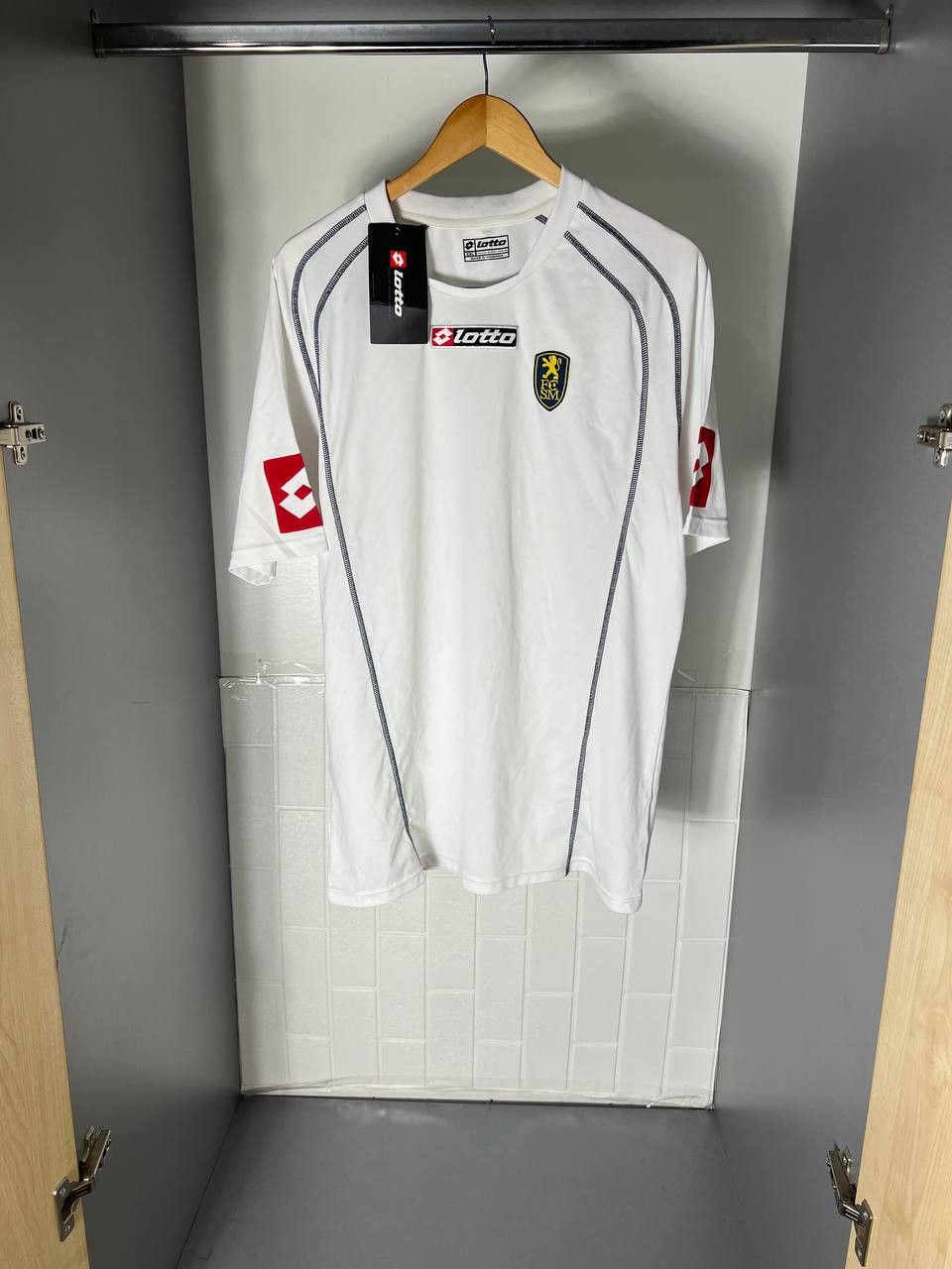 Vintage VERY RARE LOTTO FC SOCHAUX FRANCE RETRO SOCCER JERSEY 90s Size US XXL / EU 58 / 5 - 1 Thumbnail