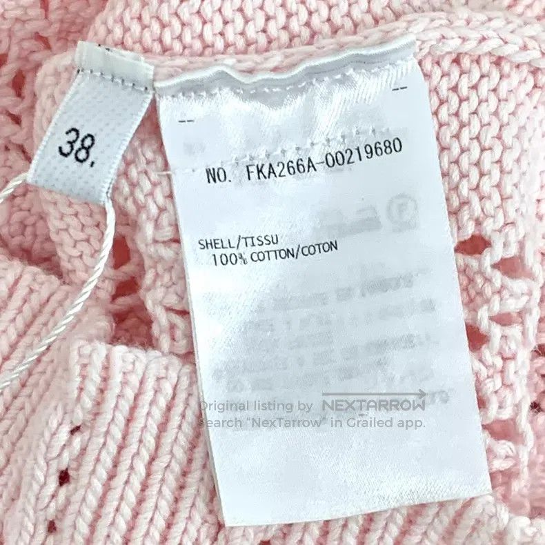 Thom Browne Thom Browne Light Pink Shell Embroidery Cotton Openwork Ro Size XS / US 0-2 / IT 36-38 - 7 Thumbnail