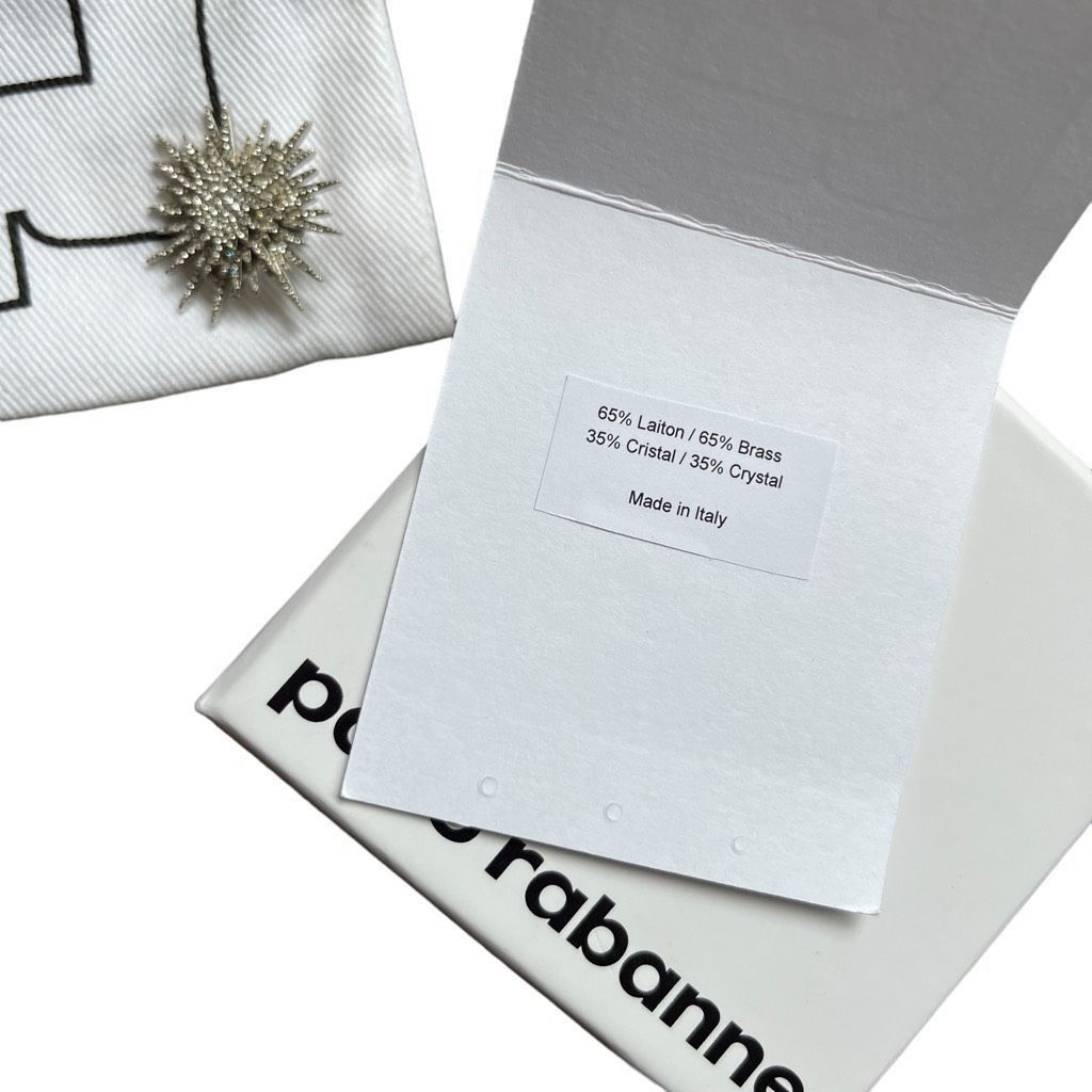 Paco Rabanne PACO RABANNE Crystal Sun Earring in Silver & Crystal Size ONE SIZE - 8 Thumbnail
