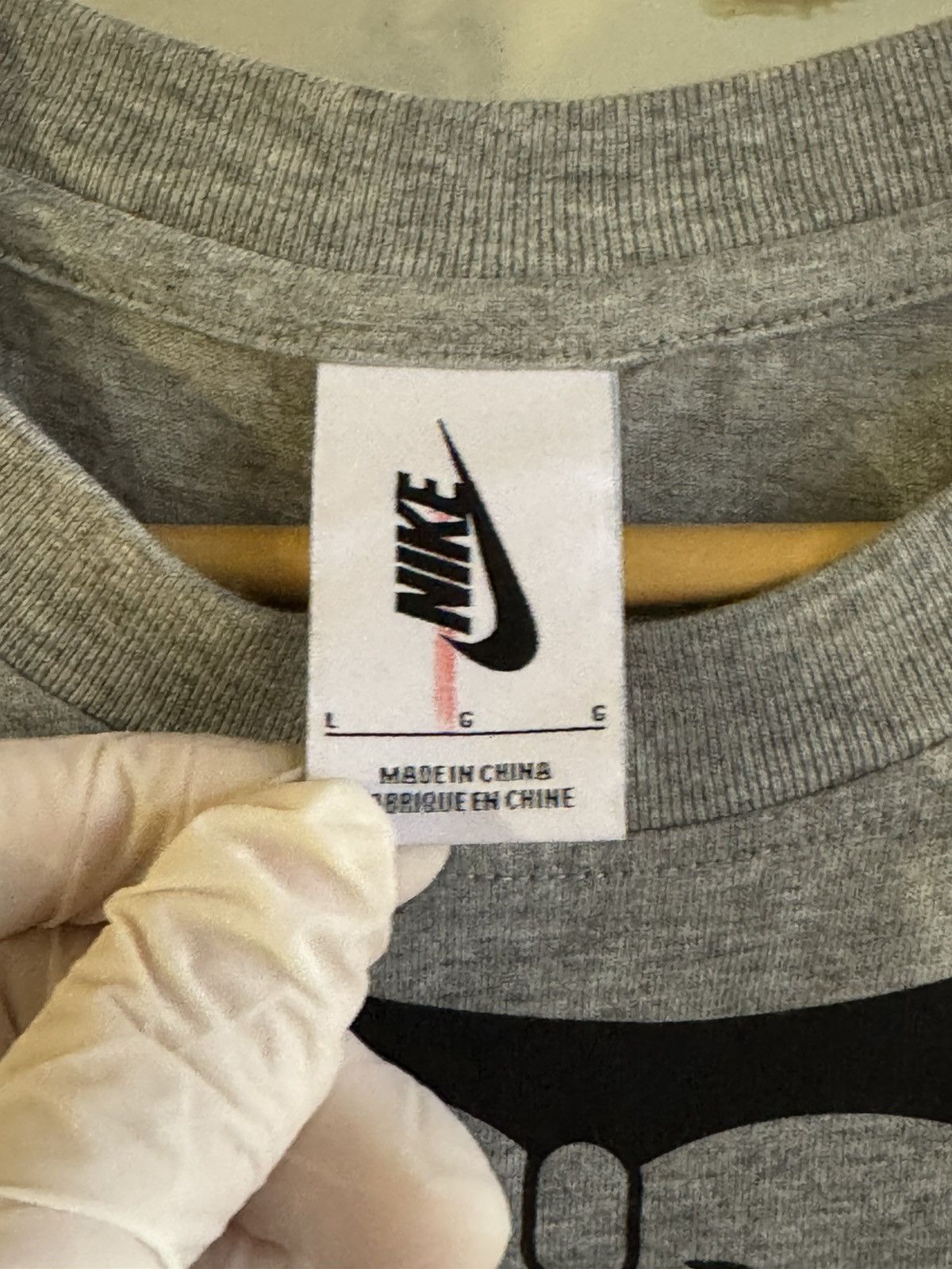 Nike × Off-White Nike x Off-White Virgil Ablo Logo gray Tshirt Size US L / EU 52-54 / 3 - 17 Thumbnail
