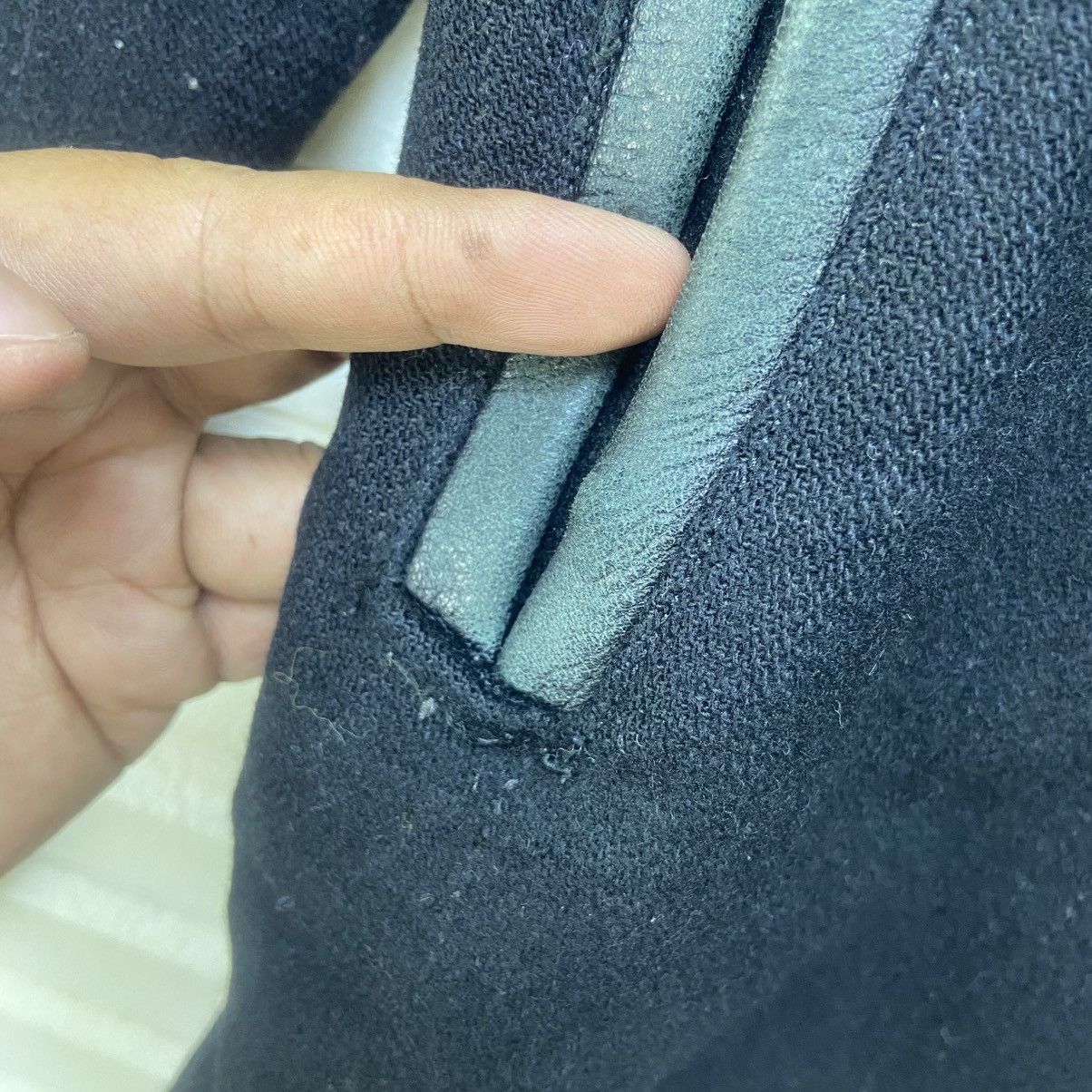 FDMTL Scanner Fundamental FDMTL Street Fashion Leather Wool Coat Size US XS / EU 42 / 0 - 15 Thumbnail