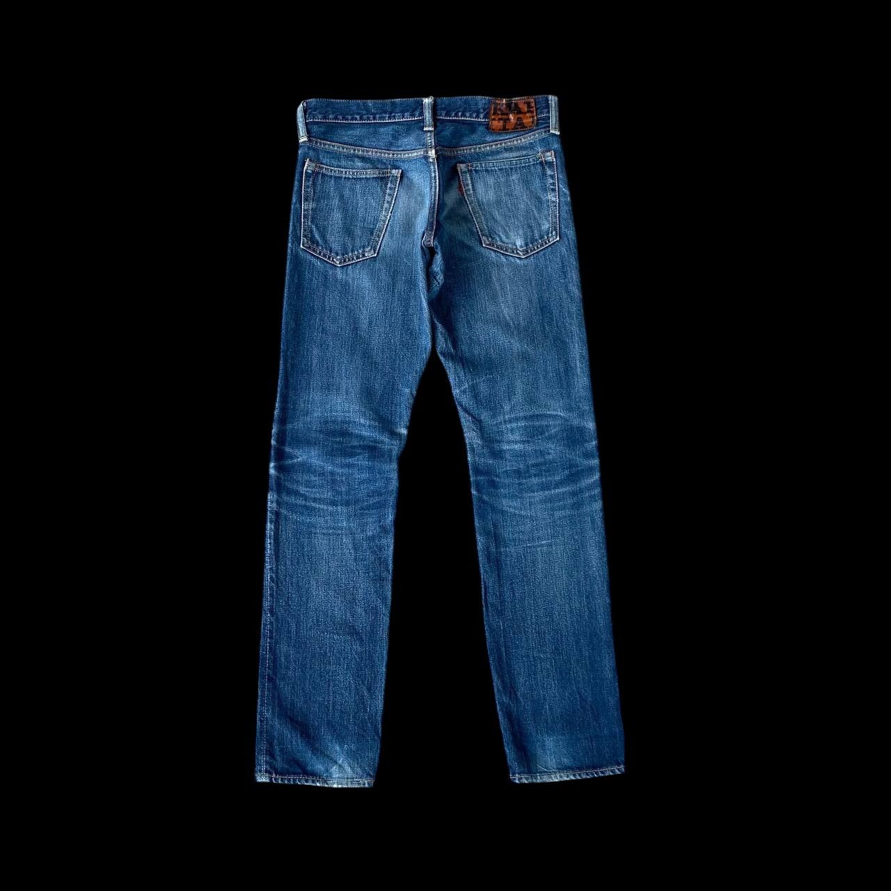 Kapital VINTAGE KAPITAL BY KIRO HIRATA FADED BLUE LOWRISE SLIMFIT Size US 27 - 5 Thumbnail