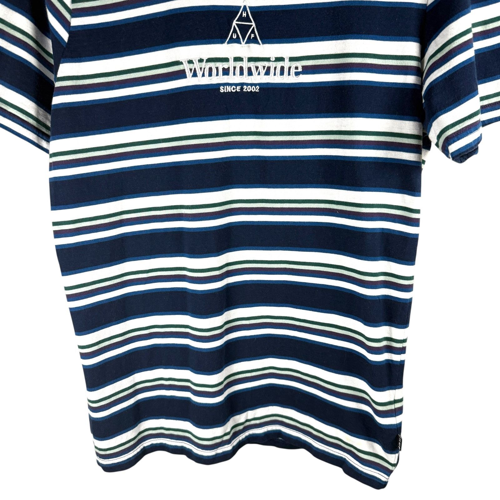 Huf HUF Worldwide Multicolored Striped SS Top Men’s L - Skater Size US L / EU 52-54 / 3 - 7 Thumbnail