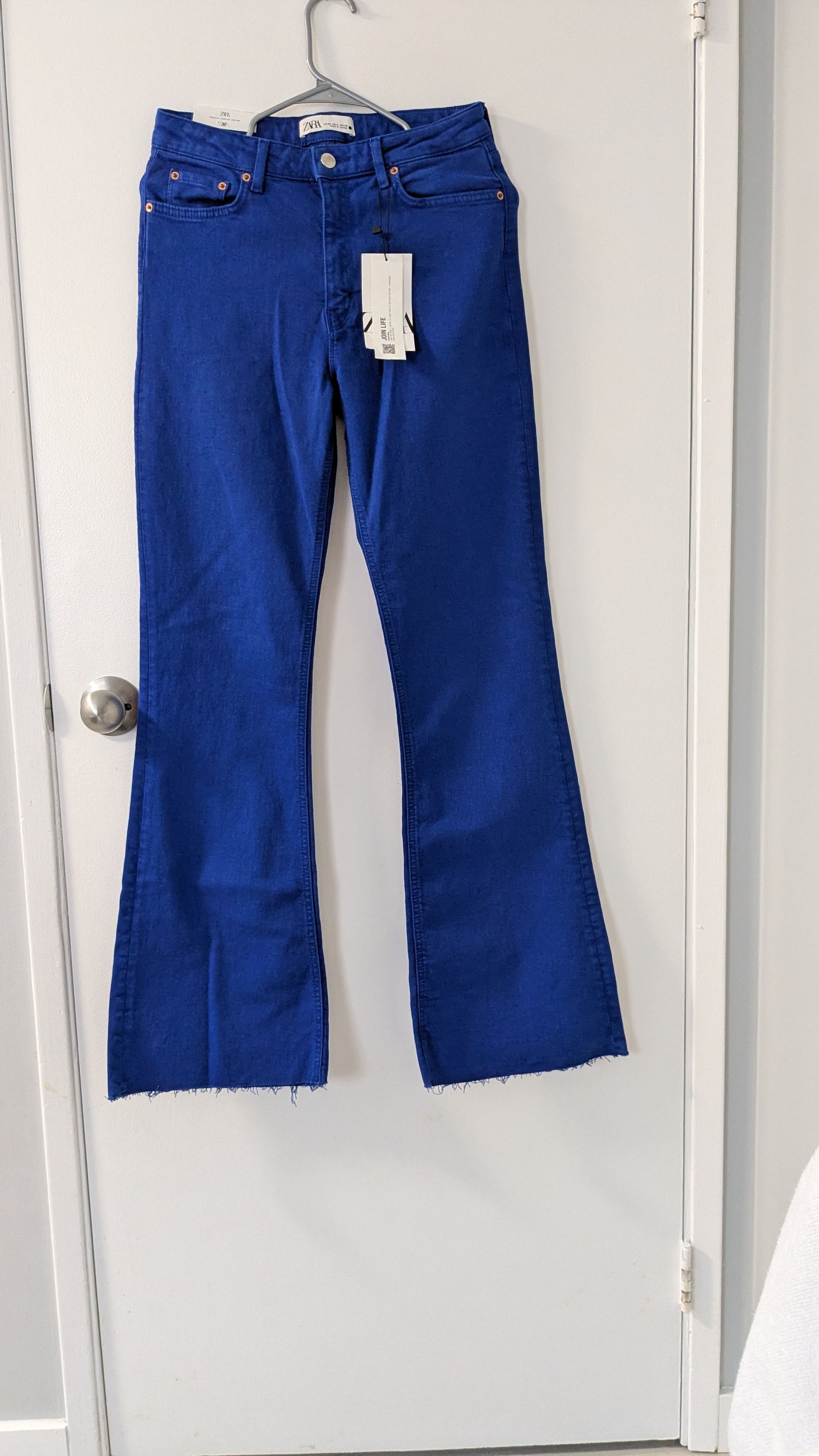 Zara Zara High Rise Skinny Flare Boot Cut jeans in Juno Blue Size 26" / US 2 / IT 38 - 3 Thumbnail