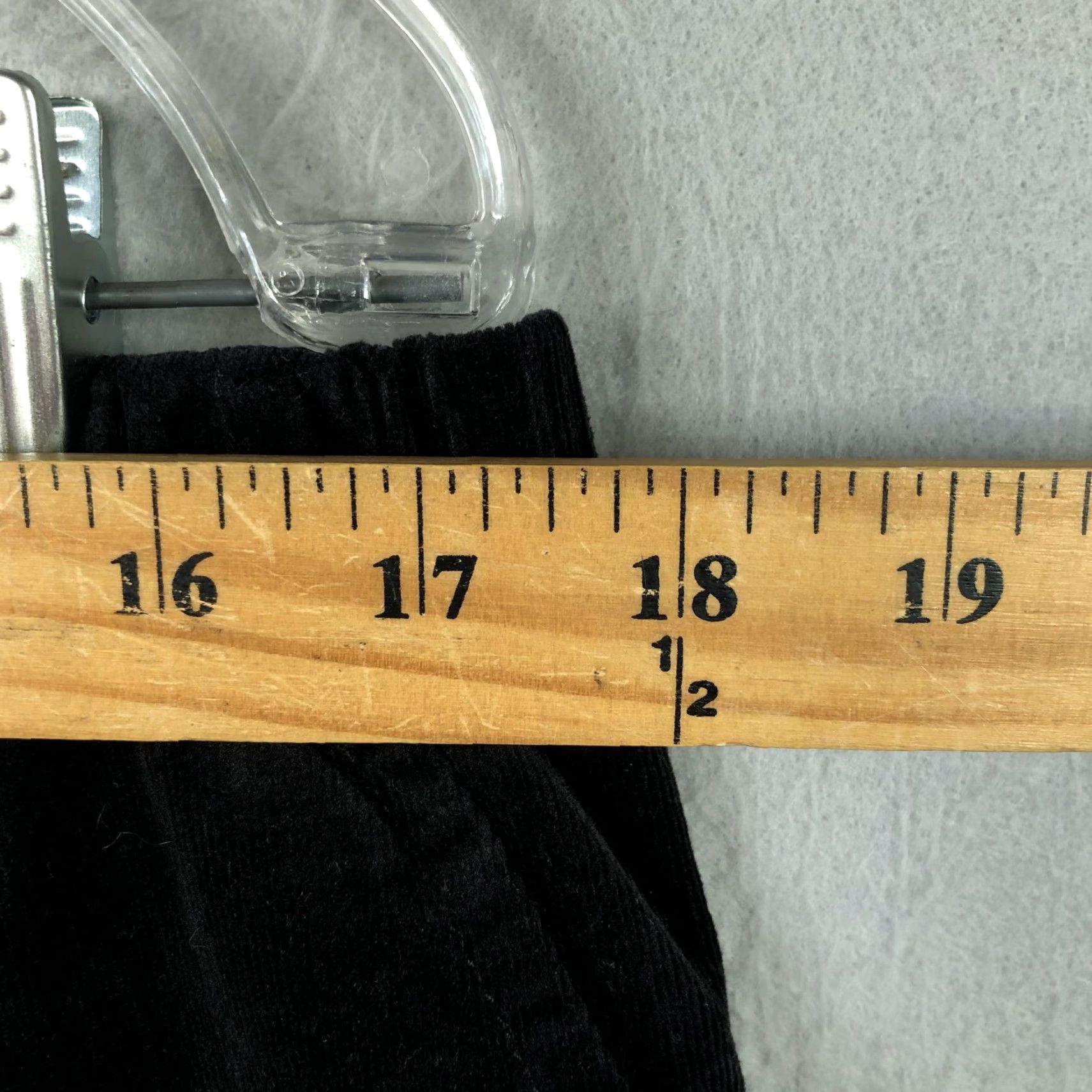 Denim & Co. Denim & Co. Pants Womens XL Black Corduroy Pull On Elastic Waist Straight Leg Size 40" / US 18 - 4 Thumbnail