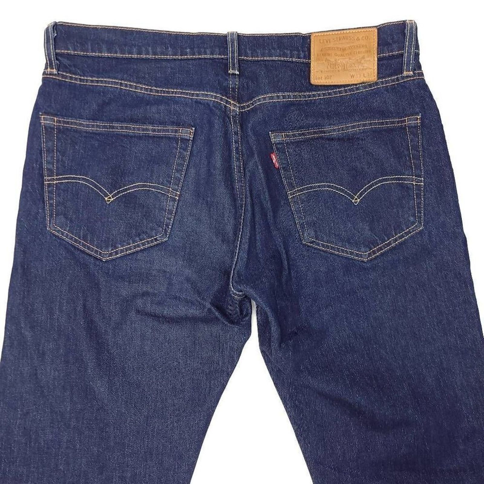 Levi's Levi's 502 Premium Jeans Mens 33x30 Tapered Big E Size US 33 - 7 Thumbnail