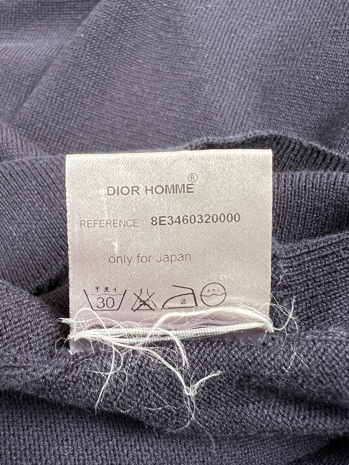 Dior × Hedi Slimane Dior Navy Blue Knitwear Sweater Size US M / EU 48-50 / 2 - 14 Thumbnail