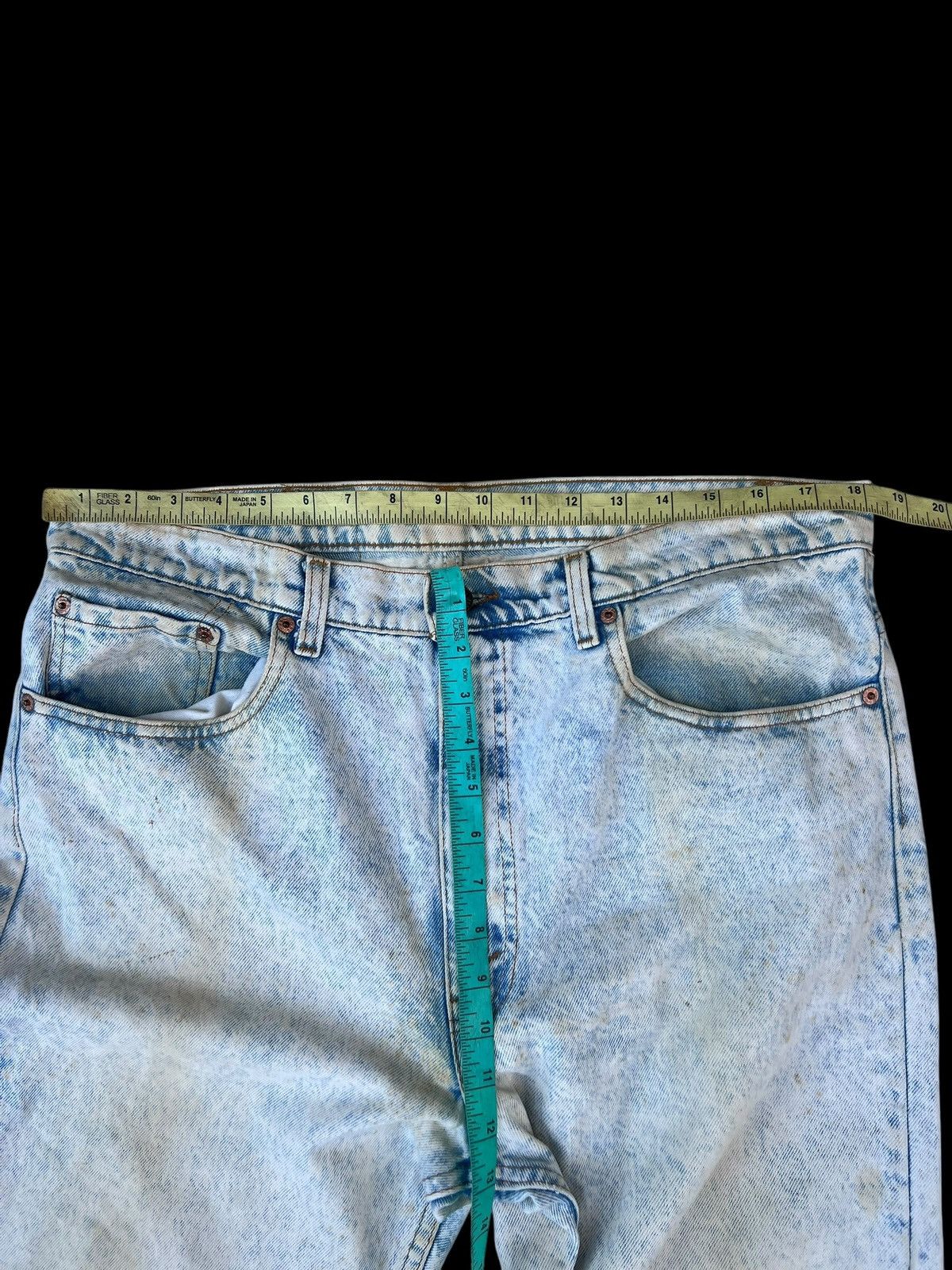 Levi's Dirty Mud Vintage Levi's 505 Stains Acid Wash Denim Jeans Size US 36 / EU 52 - 4 Thumbnail