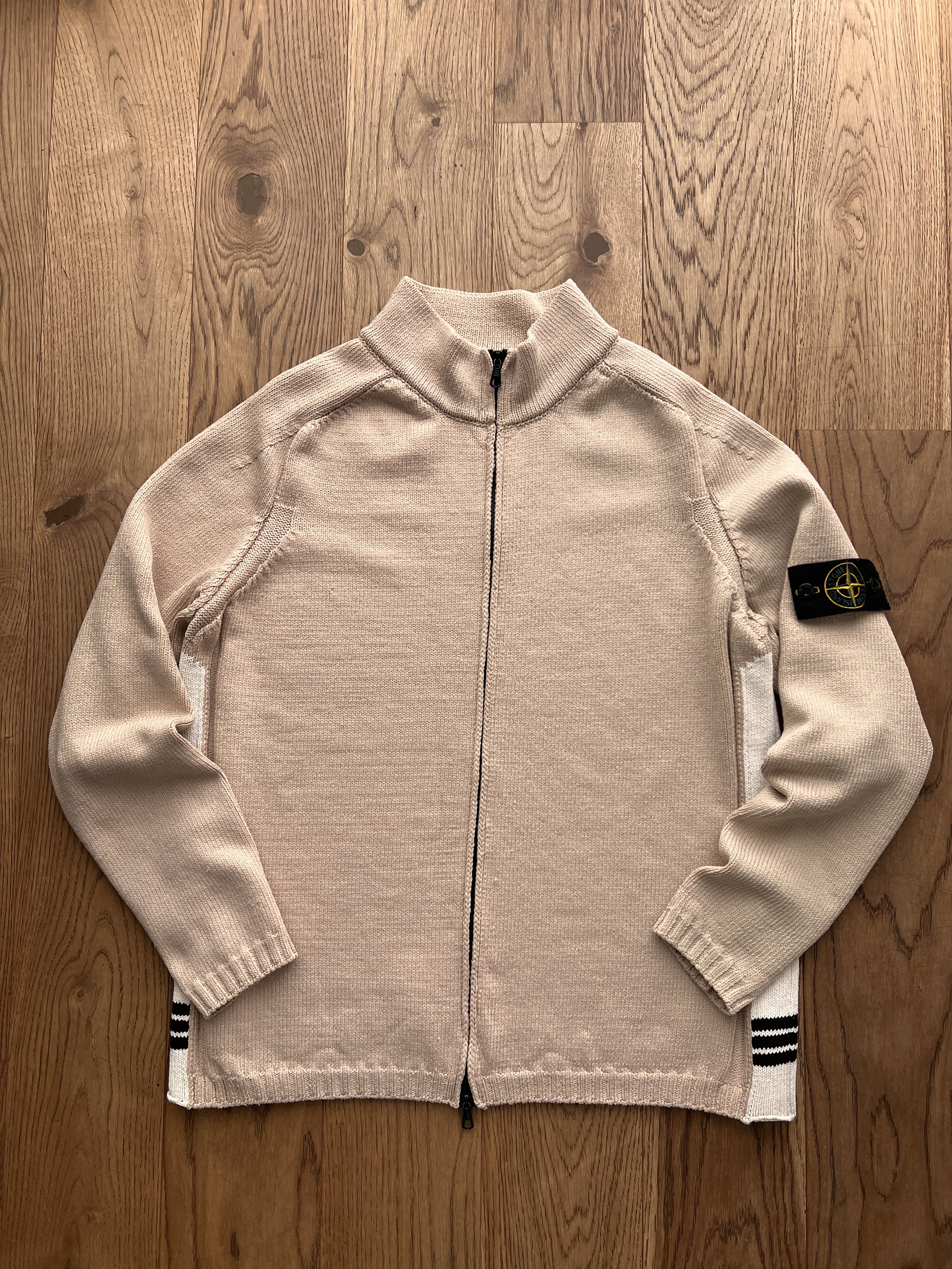 Massimo Osti 2000s VINTAGE STONE ISLAND KNIT SWEATER RARE Size US L / EU 52-54 / 3 - 4 Thumbnail