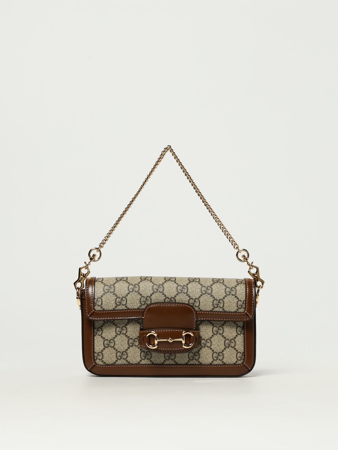 Gucci Shoulder Bag Woman Beige, Women's