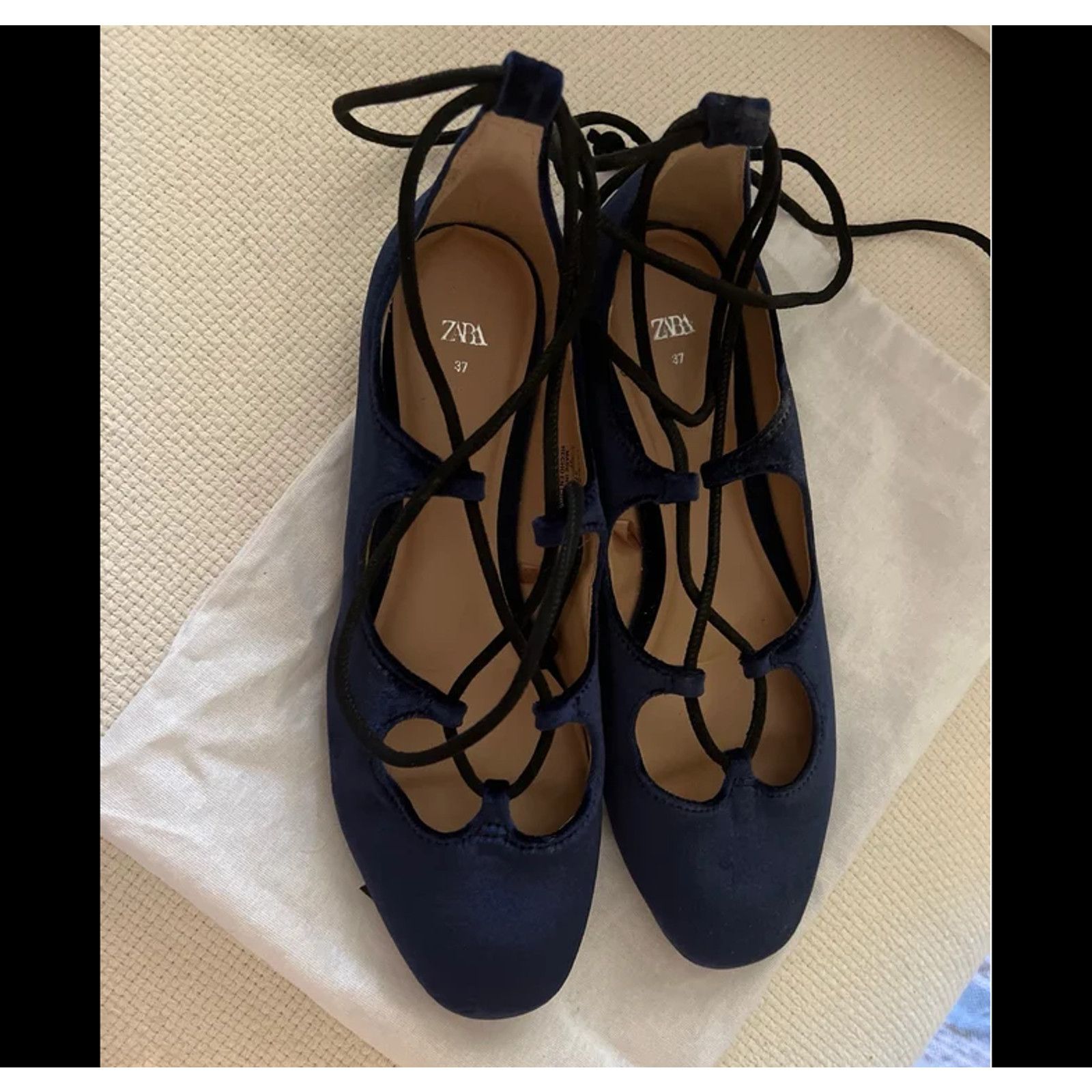Zara ZARA Flats with Tie Closure NWT Size US 8 / IT 38 - 8 Thumbnail
