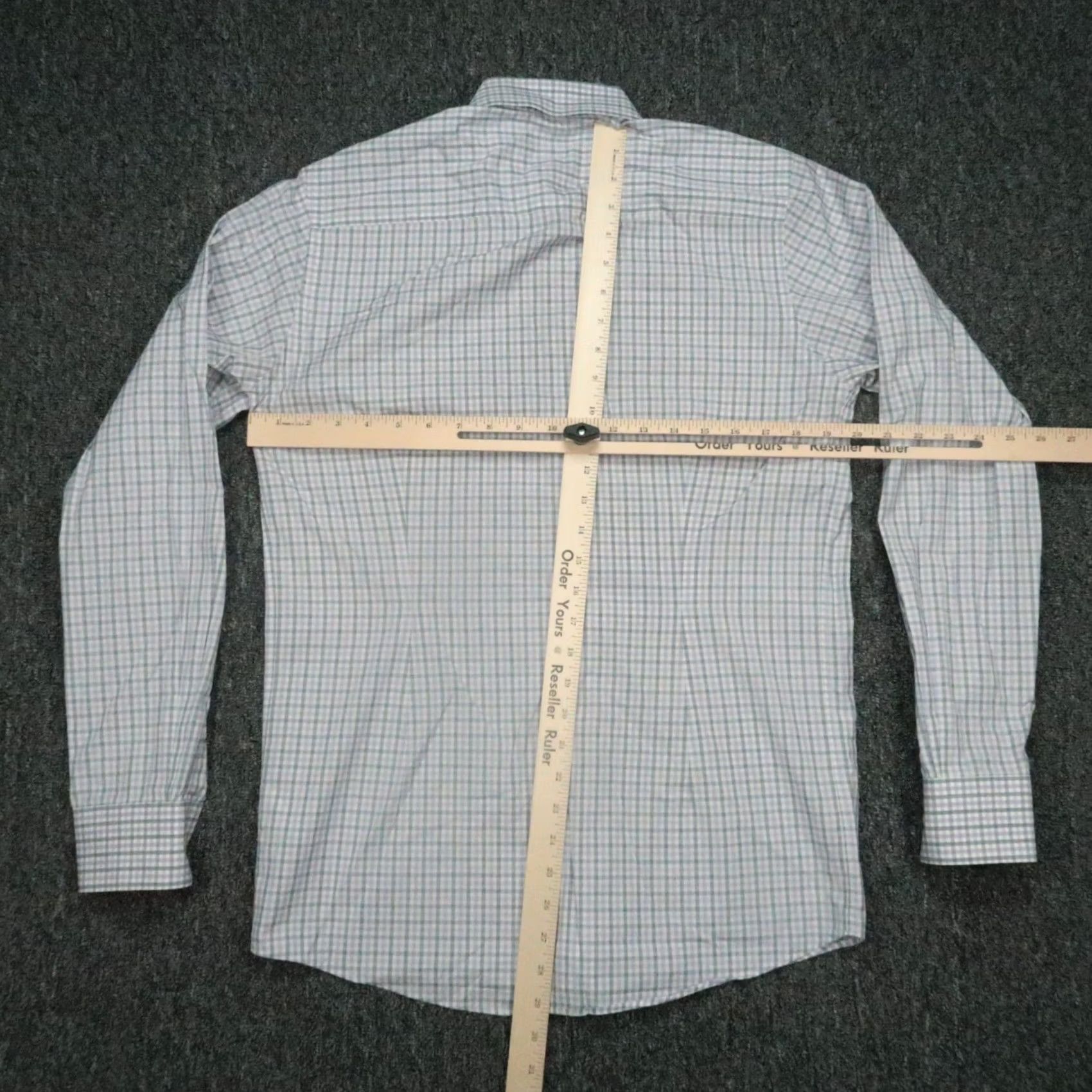 Eton Eton Purple Gray Plaid Shirt - Mens Medium, 15-inch Sleeve Long-Sleeve Button-Up Clothing Retail Size US M / EU 48-50 / 2 - 5 Thumbnail