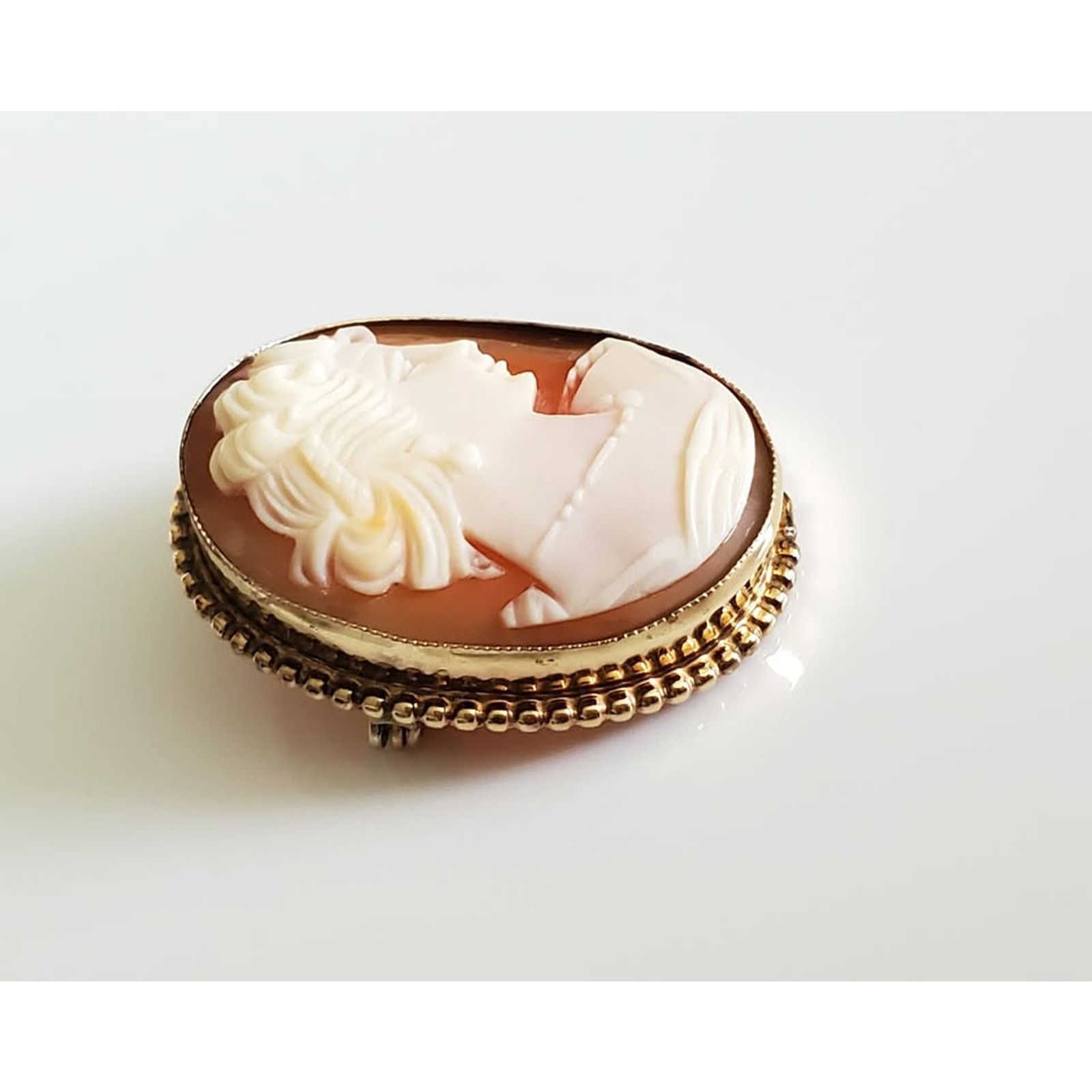 Other Vintage Victorian AMCO Gold-filled Cameo Pendant Brooch Size ONE SIZE - 2 Thumbnail