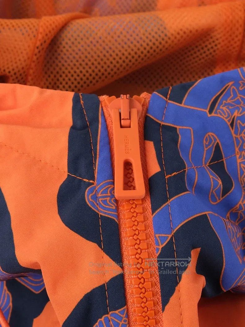 Hermes Hermes Blue and orange pattern windbreaker Size XS / US 0-2 / IT 36-38 - 6 Thumbnail