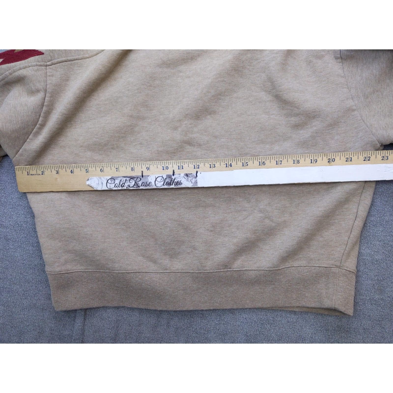 Ariat Ariat Western Sweatshirt Womens XL Beige Fleece Lined Embroidered Pullover Top Size XL / US 12-14 / IT 48-50 - 7 Thumbnail