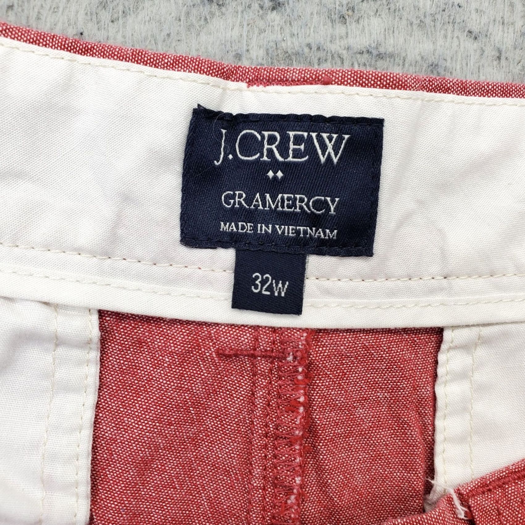 J.Crew J.CREW Gramercy Chino Shorts Mens 32W Red Casual Summer Wear Belt Loop Outdoor Shirt Size US 32 / EU 48 - 6 Thumbnail
