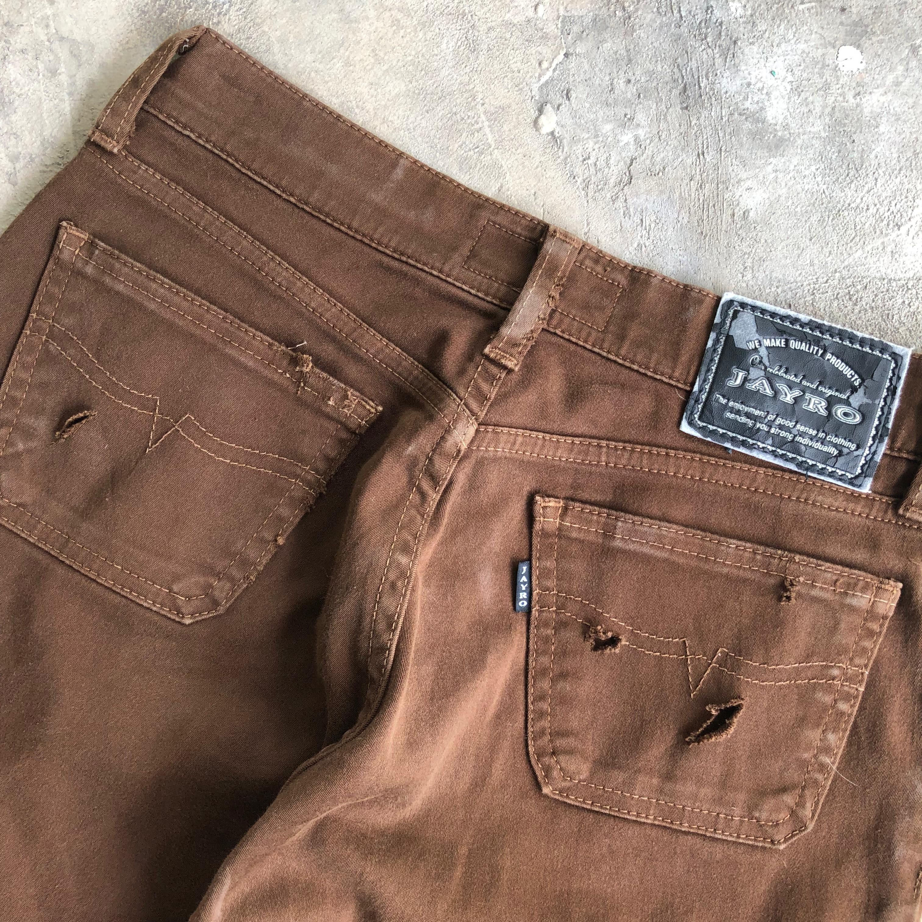 14th Addiction × If Six Was Nine × Le Grande Bleu (L.G.B.) Distressed Bell Bottom Pants Size US 28 / EU 44 - 4 Thumbnail