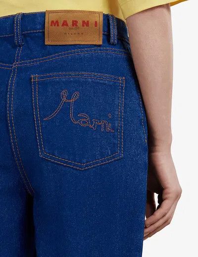 Marni o1y1125 Bootcut Jeans in Blue Size 26" / US 2 / IT 38 - 4 Thumbnail