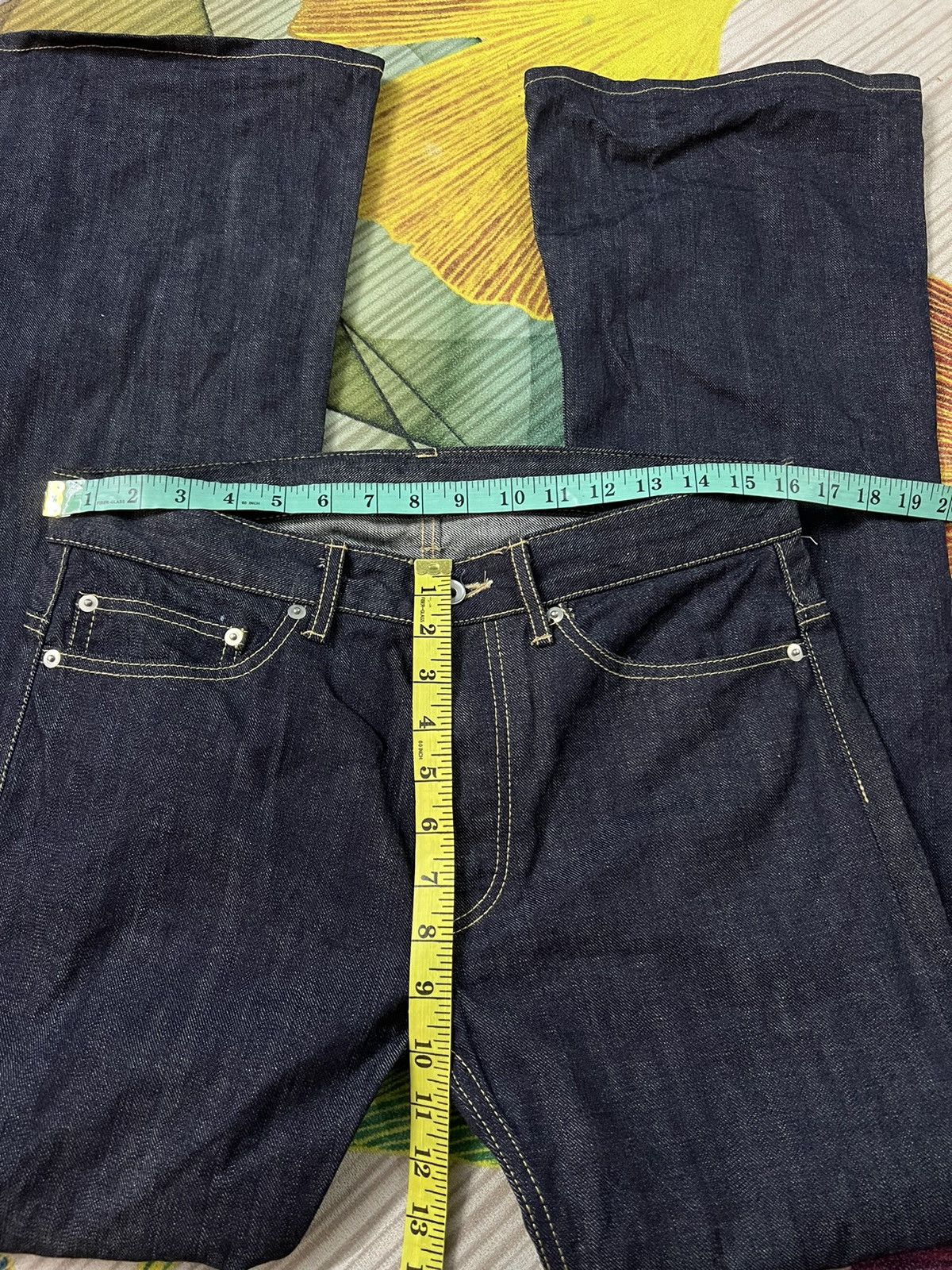If Six Was Nine × Japanese Brand × Le Grande Bleu (L.G.B.) FROG DENIM FLARE JEANS BY DRAW DESIGN CREATION Size US 32 / EU 48 - 9 Thumbnail
