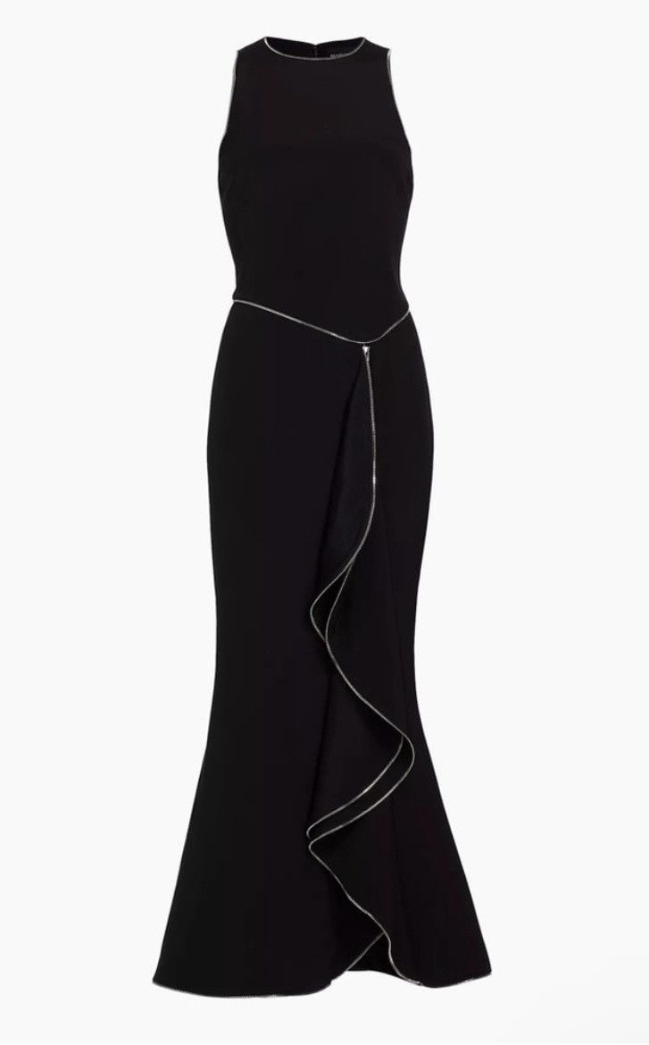Brandon Maxwell Brandon Maxwell The Brynn Ruffled Mermaid Gown size US 6 Size M / US 6-8 / IT 42-44 - 2 Thumbnail