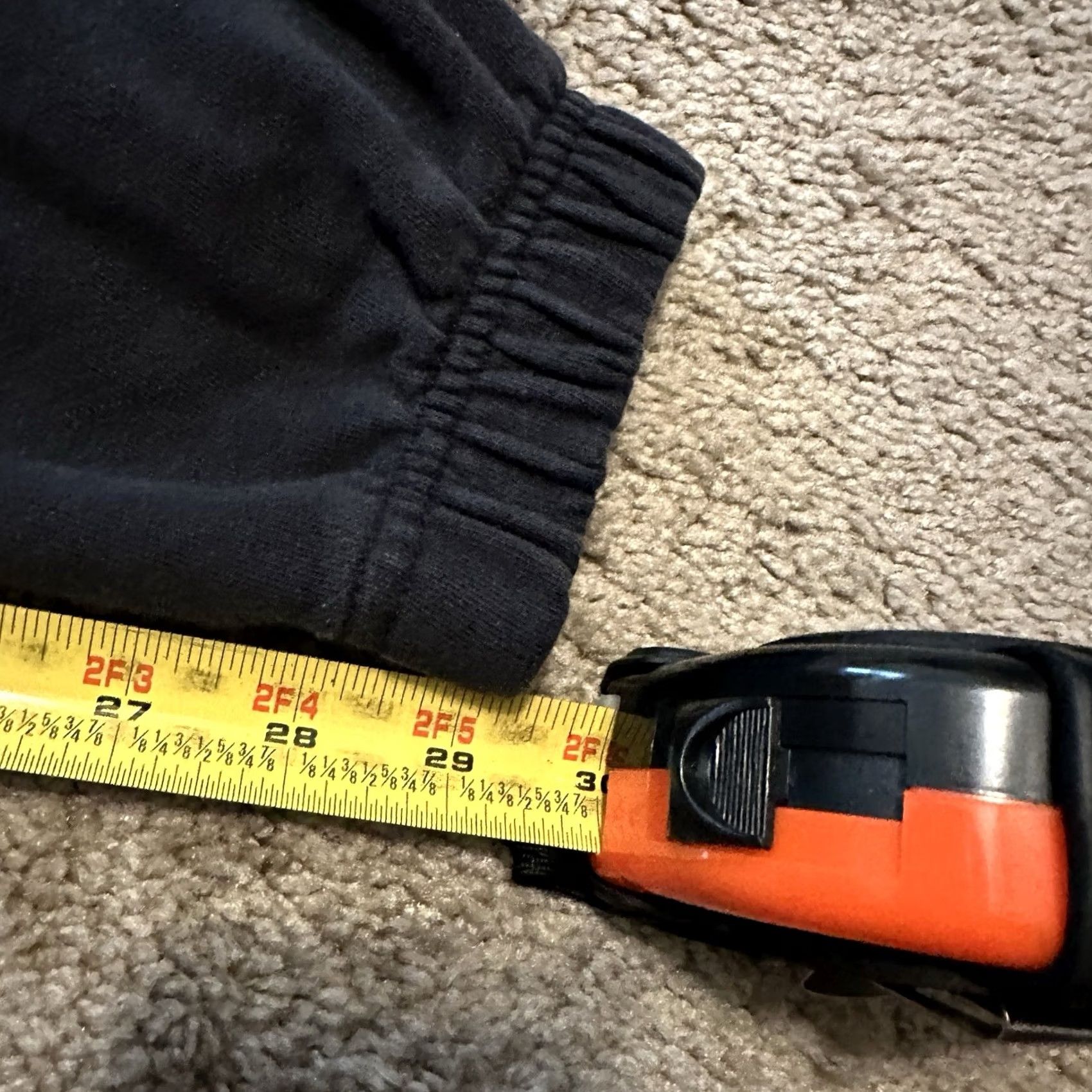 Gymshark Gymshark Sweatpants Mens M Elastic Waist Pockets Tapered Joggers Black Cotton Fleece Gym Sports Athleisure Logo Regular Inseam 27in Tailored Size US 31 - 6 Thumbnail