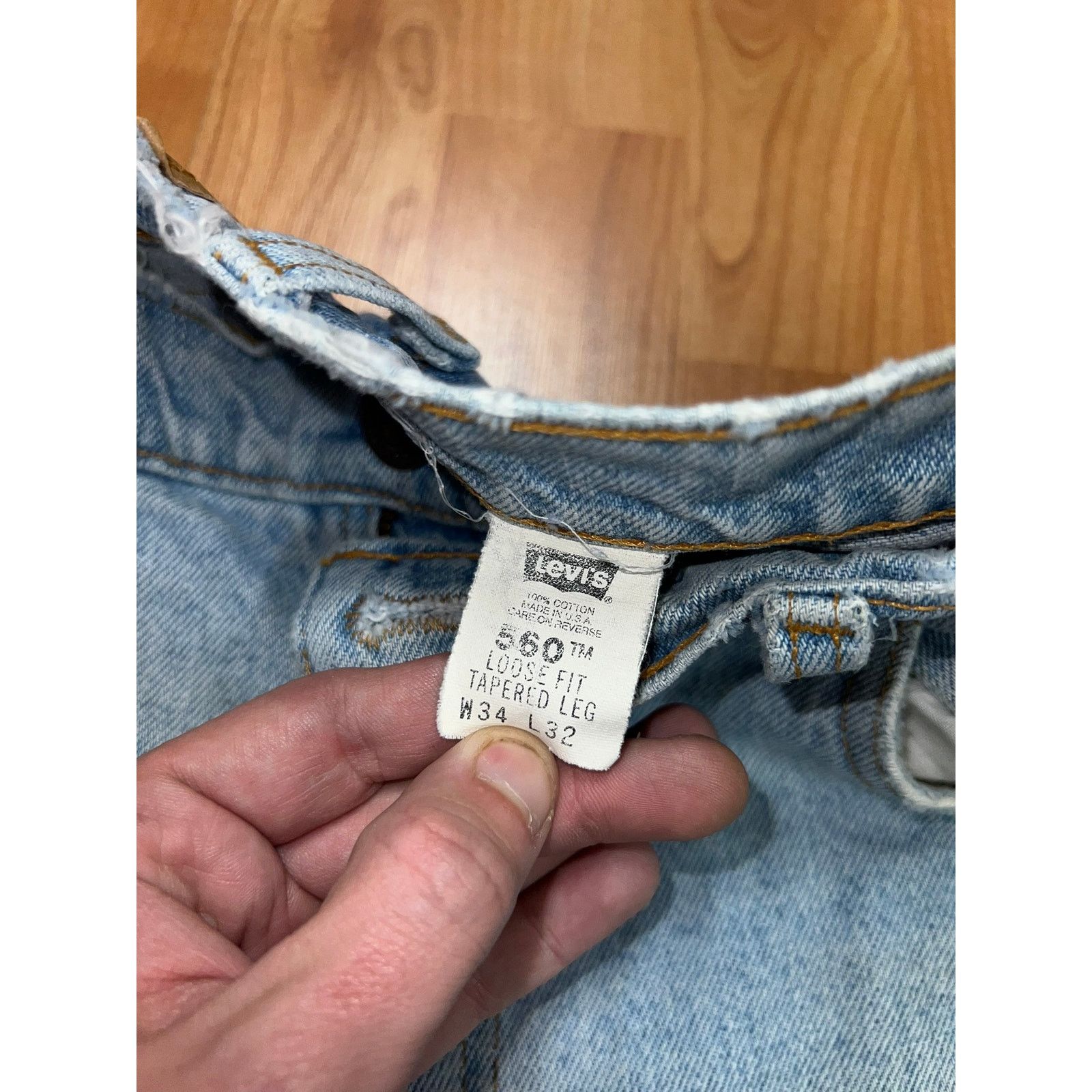 Levi's Vintage Levi's 560 Jeans Loose Fit Denim Pants 34x32 Levi Size US 34 / EU 50 - 7 Thumbnail