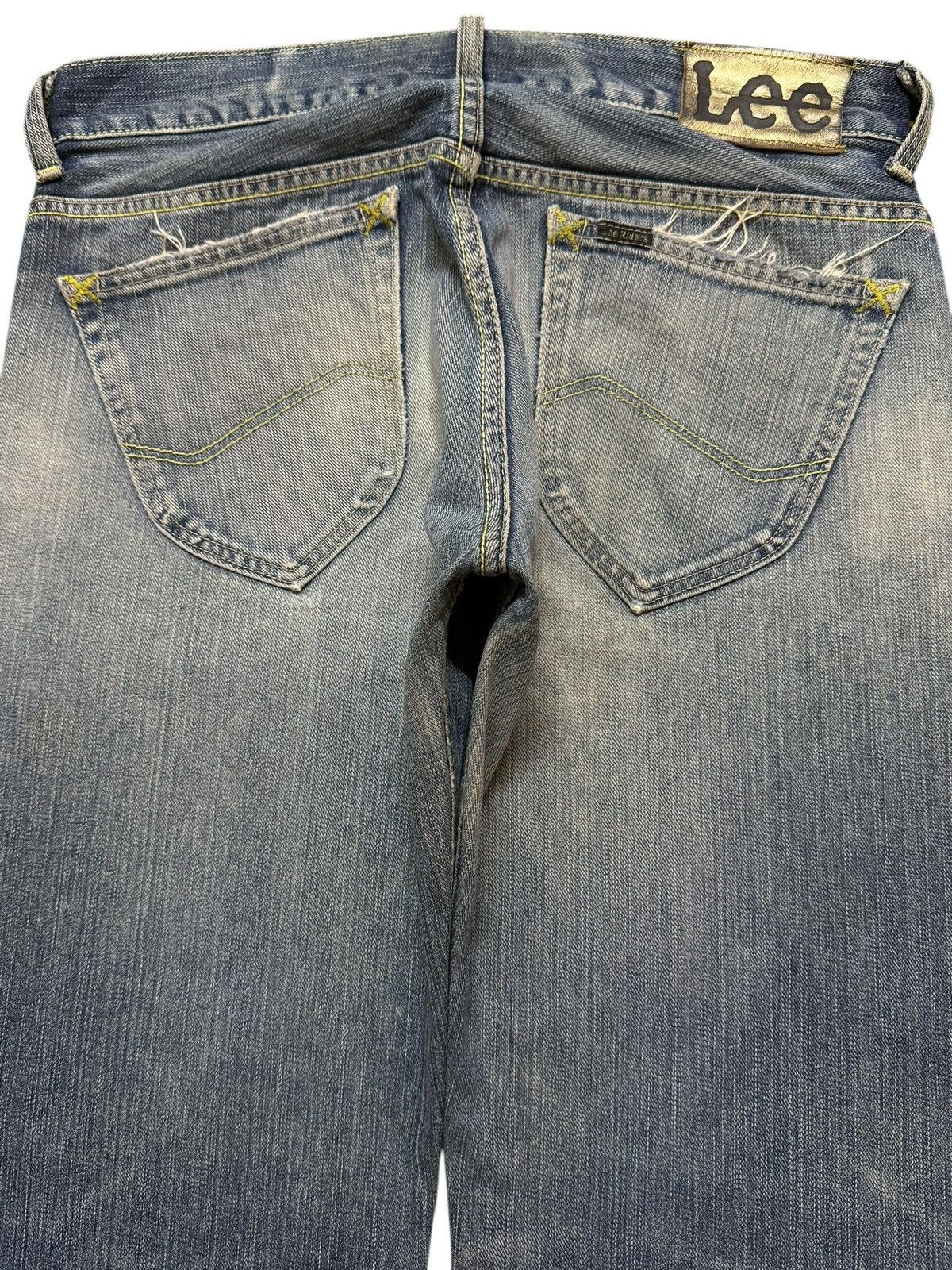 Lee Vintage 90s Lee Riders Gold Label Blue Faded Wash Distress Size US 31 - 5 Thumbnail
