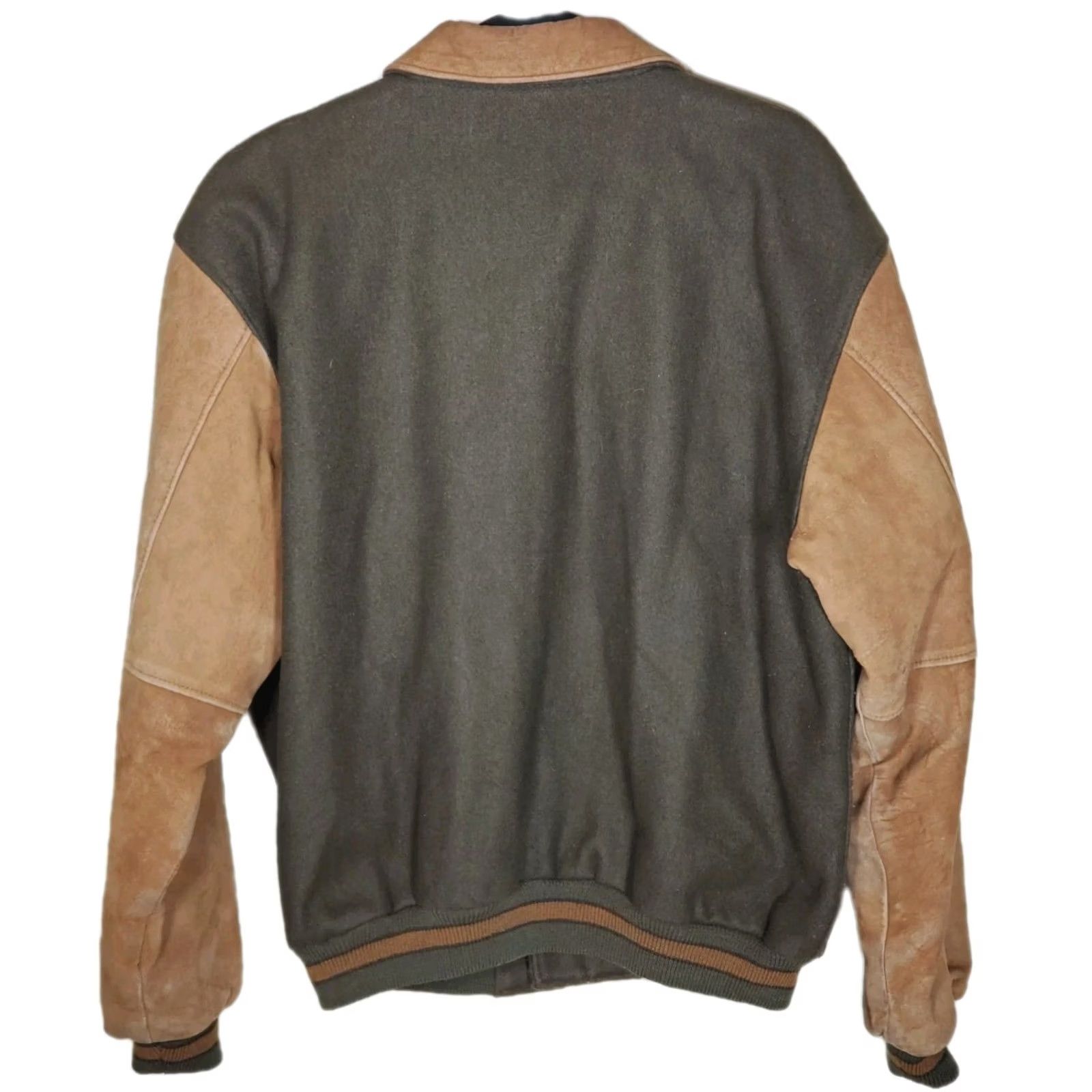 Golden Bear Vintage Golden Bear Wool and Leather Varsity Jacket Quilted Lining Made USA Mens XL Size US XL / EU 56 / 4 - 3 Thumbnail