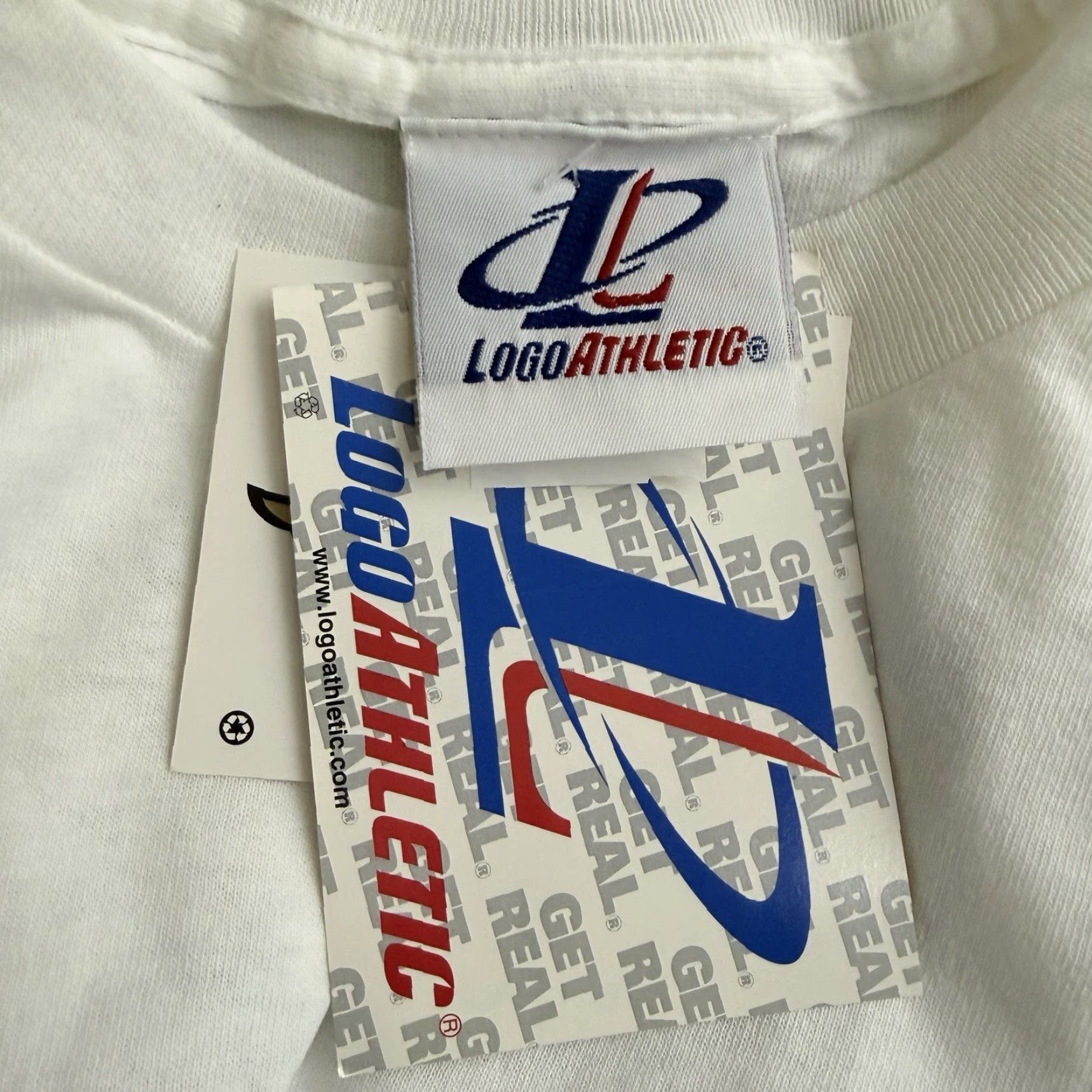 Logo Athletic NWT VTG 1999 Logo Athletic Brickyard 400 White Graphic Tee Mens Size XL Size US XL / EU 56 / 4 - 5 Thumbnail