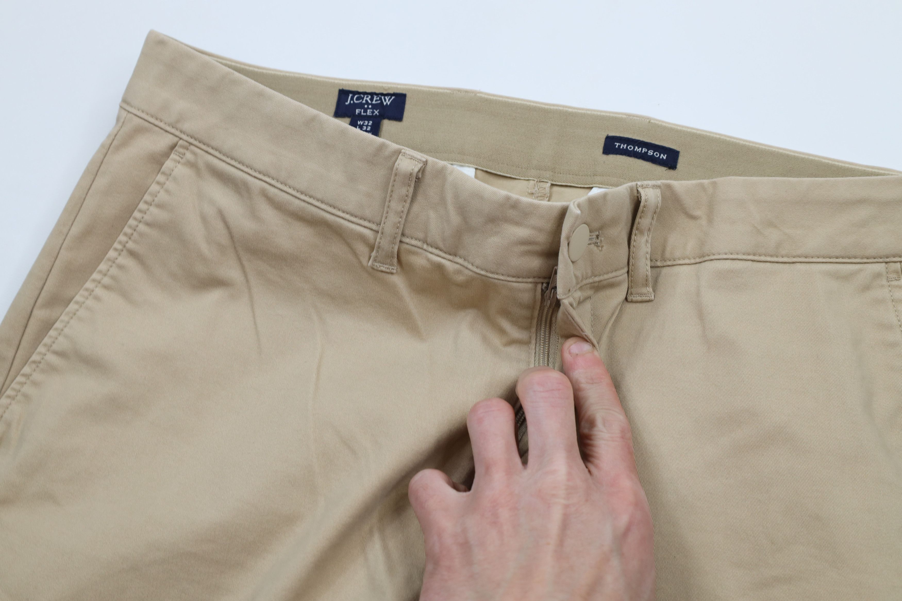 J.Crew × Vintage J Crew Thompson Slim Fit Flat Front Chinos Chino Pants Khaki Size US 32 / EU 48 - 5 Thumbnail