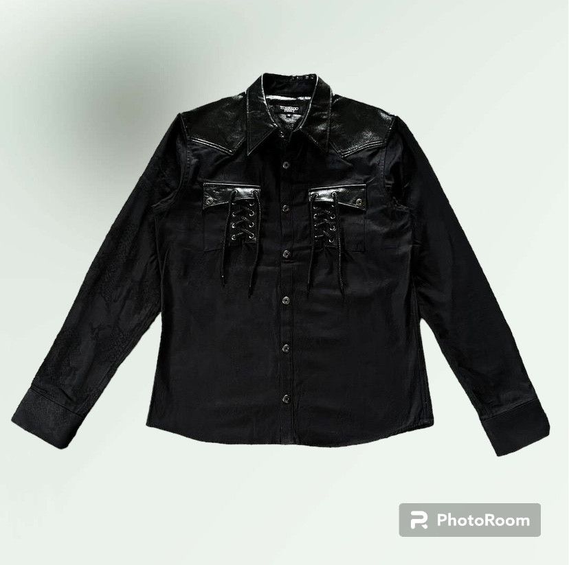 Tornado Mart Tornado mart snakeskin shirt with laces Size US M / EU 48-50 / 2 - 1 Thumbnail
