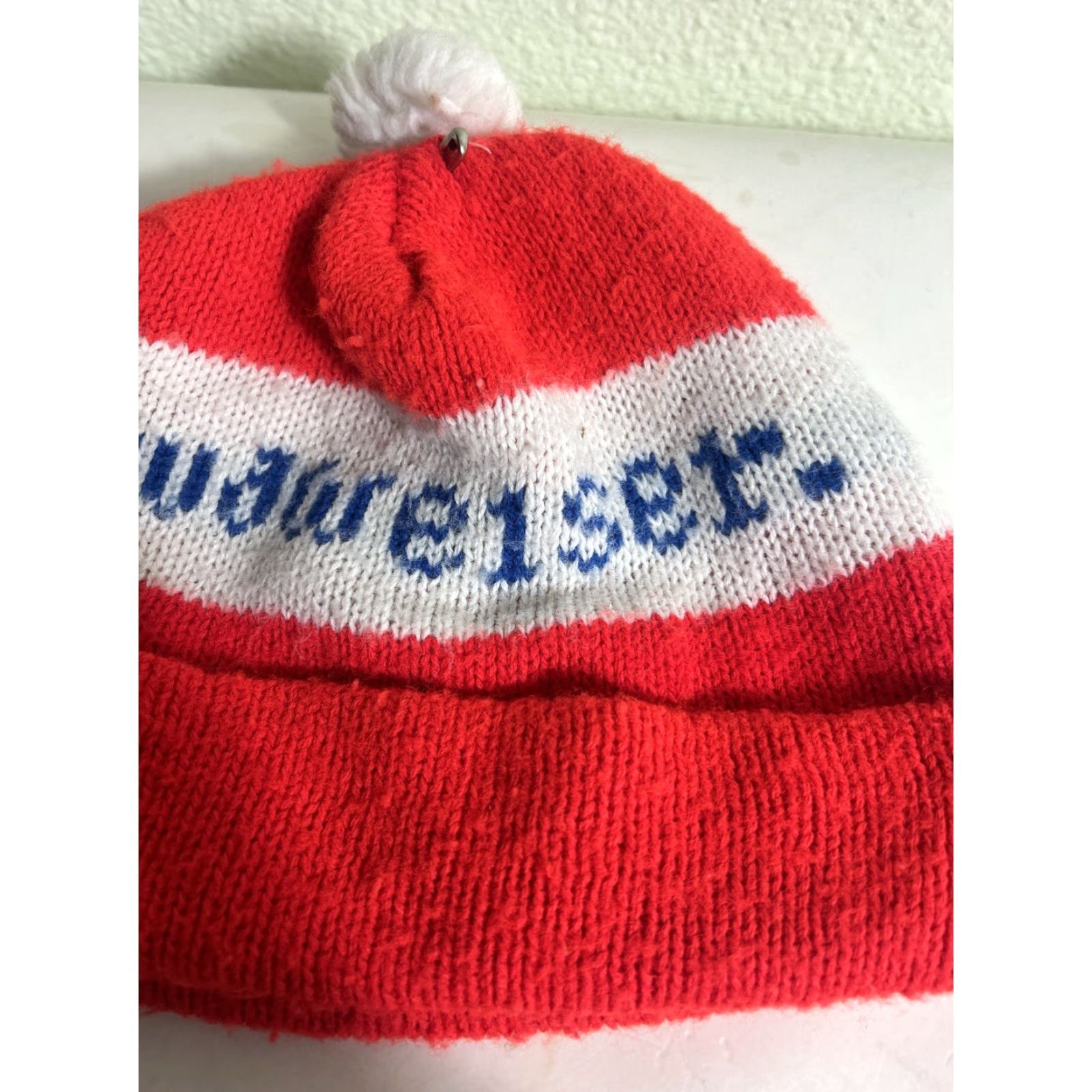Budweiser VINTAGE Budweiser Beer Knit Beanie Ski Winter Pom Hat Stocking Cap Flaw Size ONE SIZE - 5 Thumbnail