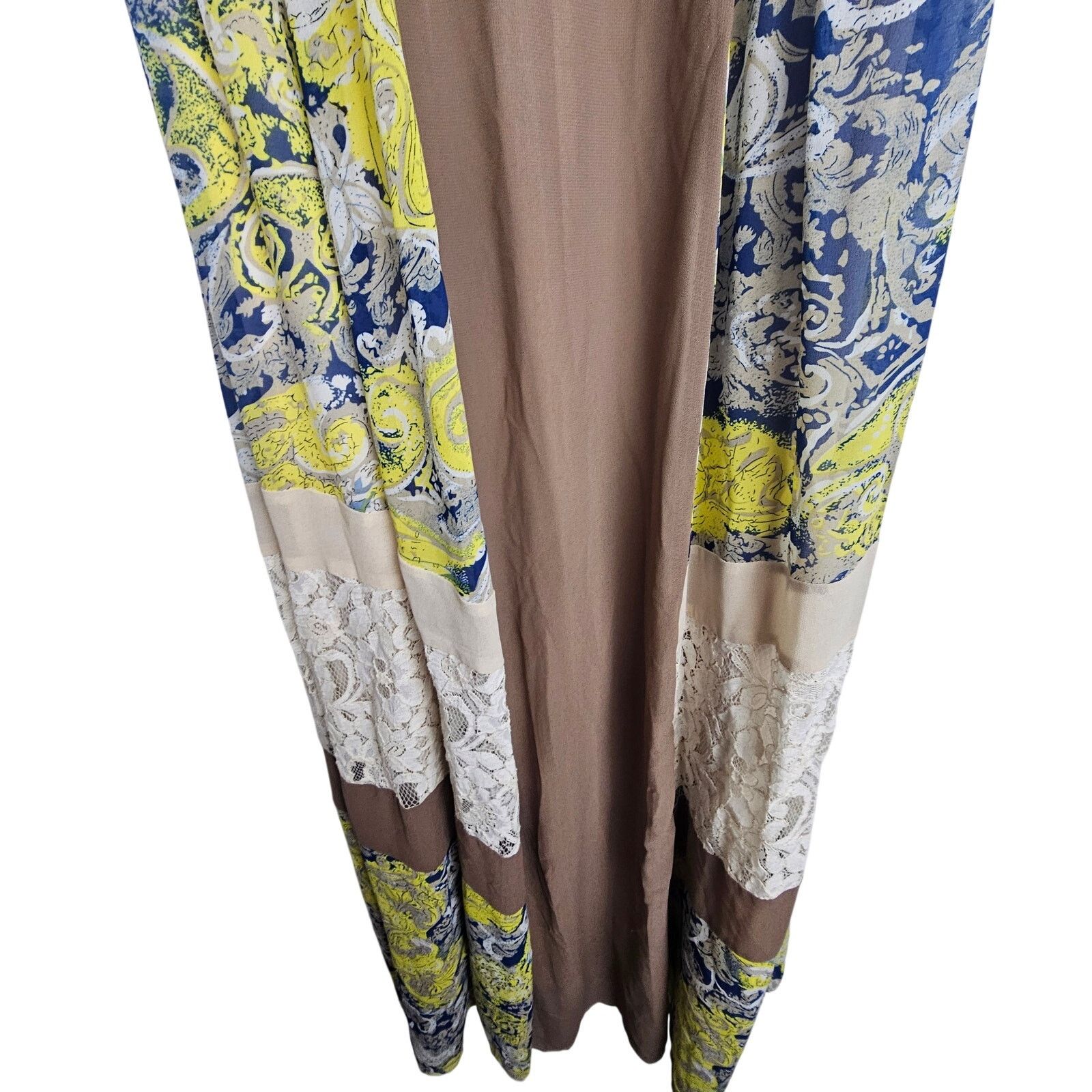 Anthropologie Anthropologie Ryu Womens Patchwork Lace Maxi Dress Sz M Boho Size M / US 6-8 / IT 42-44 - 4 Thumbnail