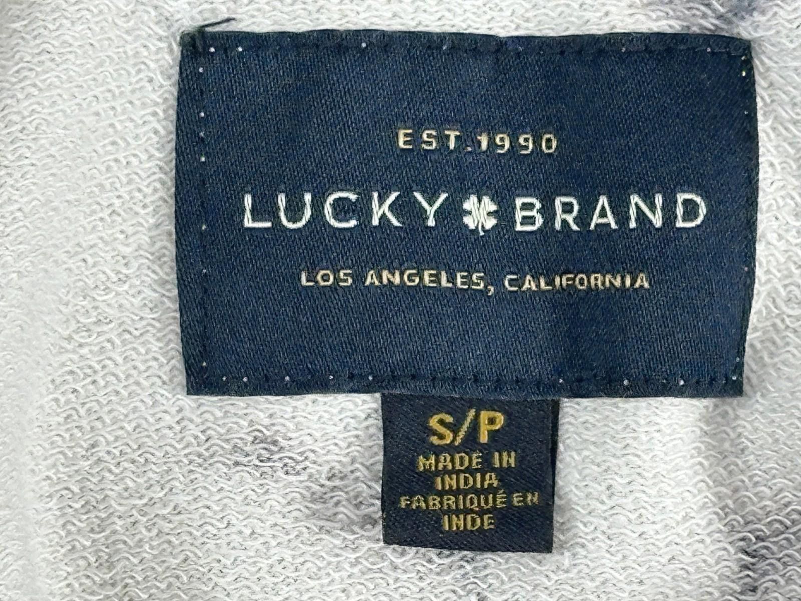 Lucky Brand Lucky Brand Men's Small White Graphic Print Hoodie Size US S / EU 44-46 / 1 - 8 Thumbnail