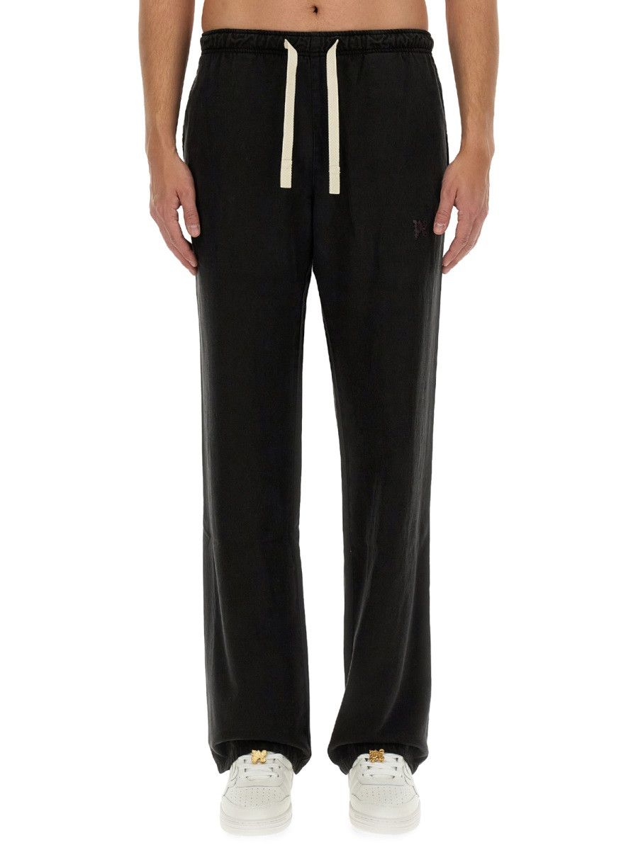 Palm Angels PALM ANGELS PANTS WITH LOGO - BLACK (IT 50) Size US 34 / EU 50 - 1 Thumbnail
