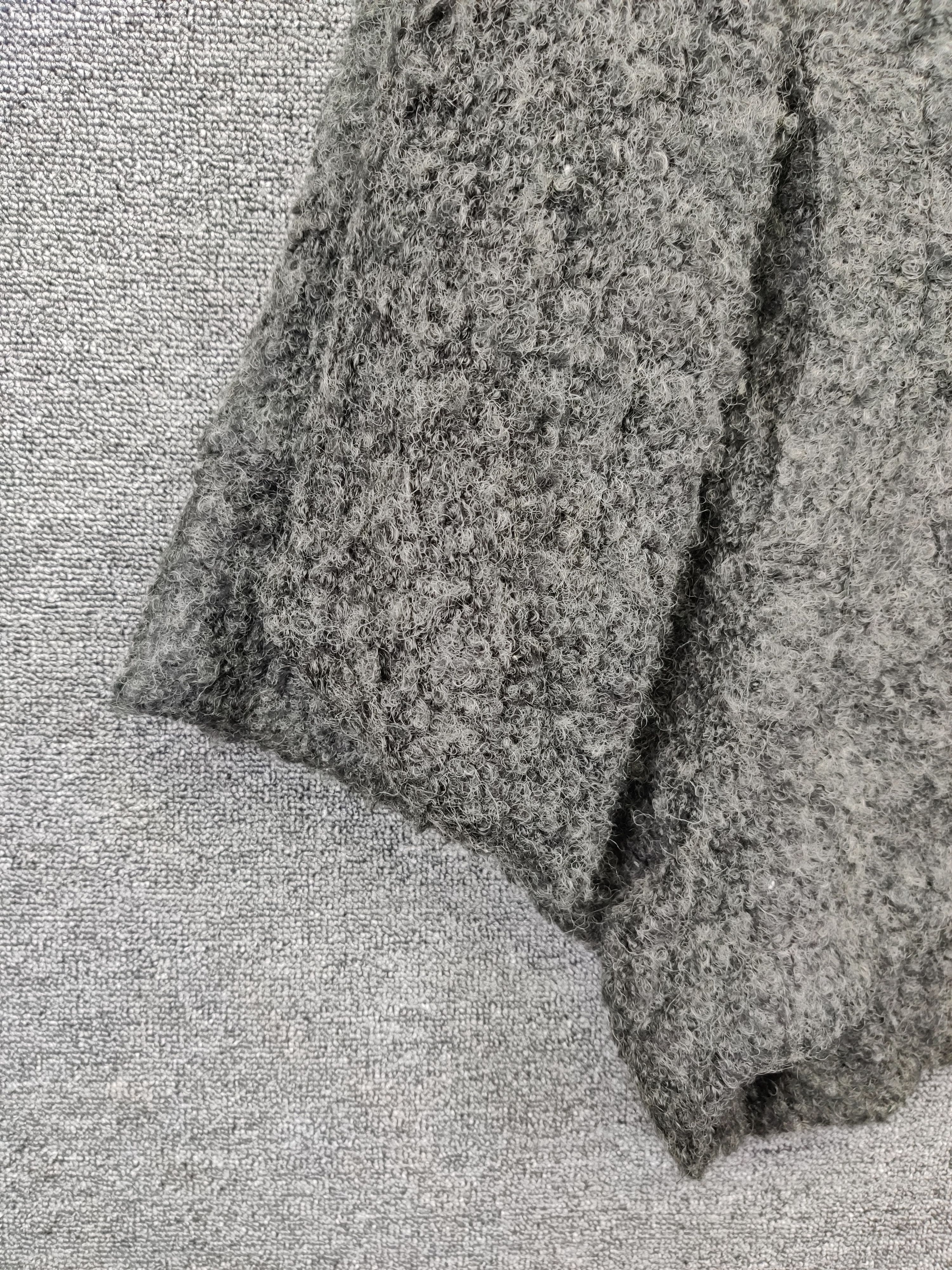 Cloak B.R.U.S.H Wool Mohair Poncho Cloak & Cape Button Up Size US XL / EU 56 / 4 - 4 Thumbnail