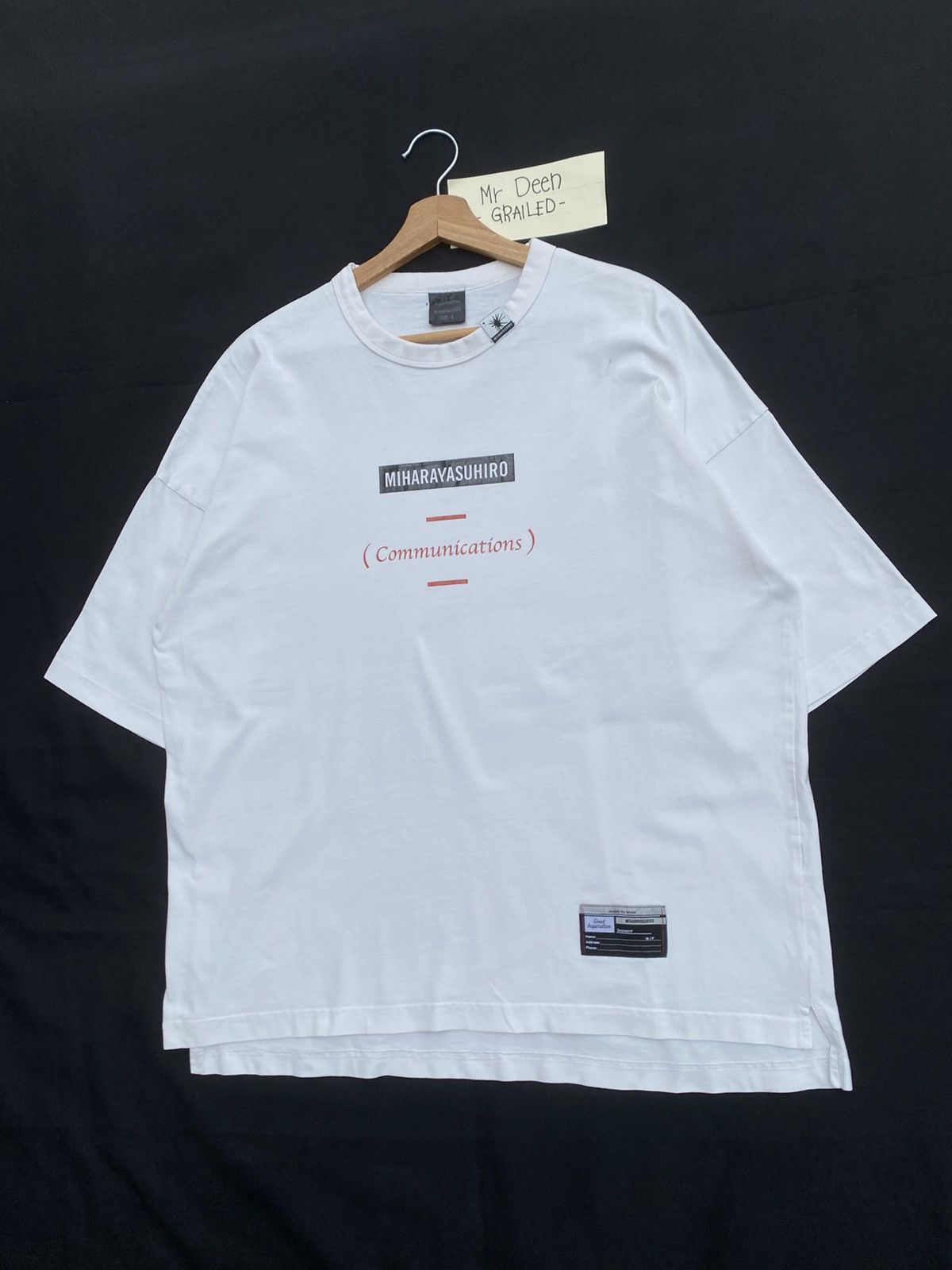 Maison MIHARA YASUHIRO Rare Miharayasuhiro Communications x GU Tshirt Size US L / EU 52-54 / 3 - 4 Thumbnail