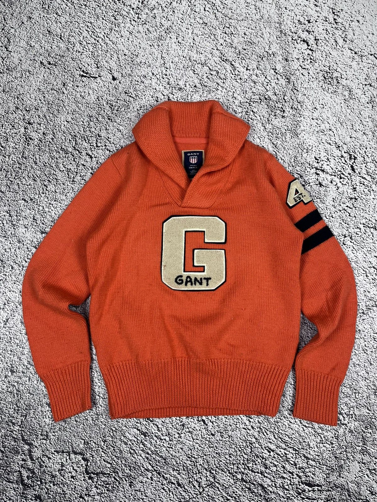 Gant Vintage Gant Plush Logo Shawl Collar sweater size S Size US S / EU 44-46 / 1 - 1 Thumbnail