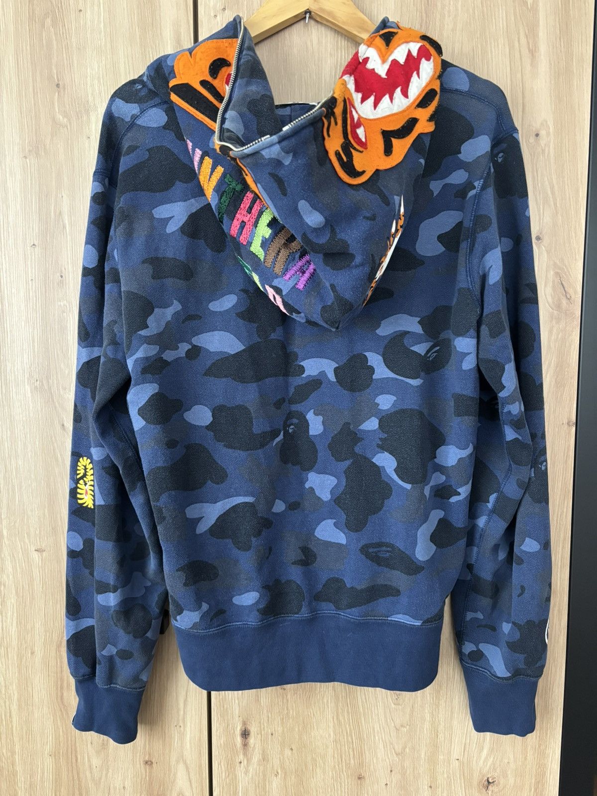 Bape A BATHING APE BAPE BLUE CAMO TIGER FULL ZIP HOODIE Size US L / EU 52-54 / 3 - 2 Thumbnail