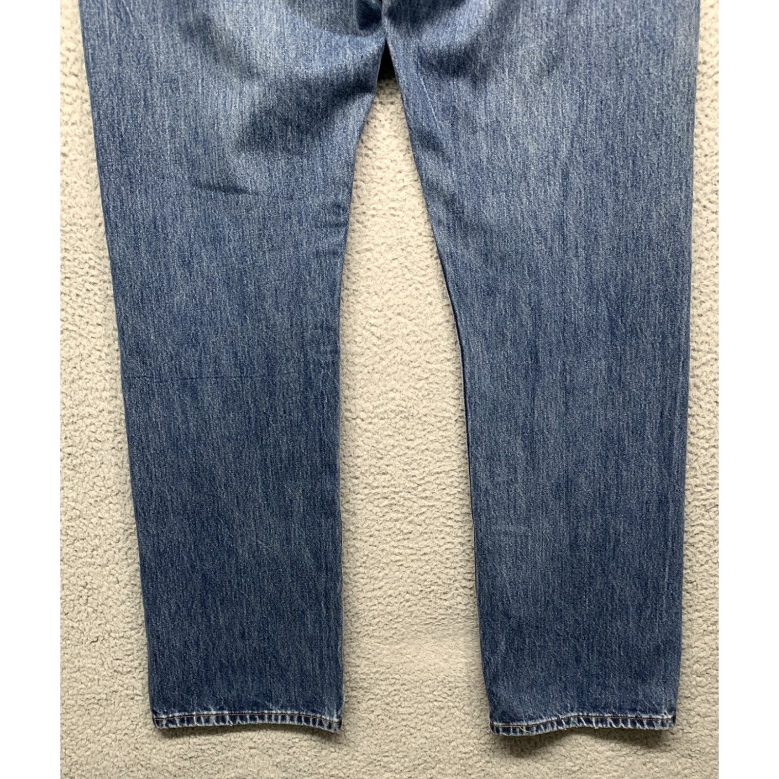Levi's Levi’s 501 Jeans Men’s 40X33 Blue Dark Wash Button Fly Straight Leg - Mens, Jeans, 40x33, Levi's, Denim, Regular, Big & Tall Size US 40 / EU 56 - 6 Thumbnail