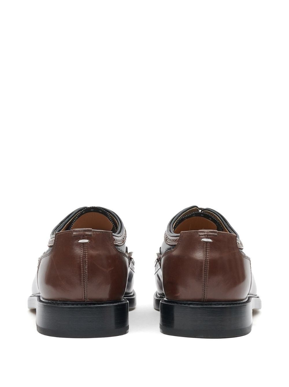 Maison Margiela o1w1db10425 Tabi Monster Leather Brogues Shoes Brown/Black Size US 8 / EU 41 - 3 Thumbnail