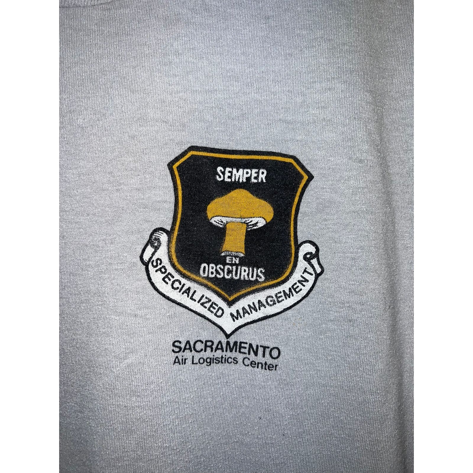 Jerzees Vintage Semper Shirt En Obscurus Specialized Air Logistics Size US L / EU 52-54 / 3 - 3 Thumbnail